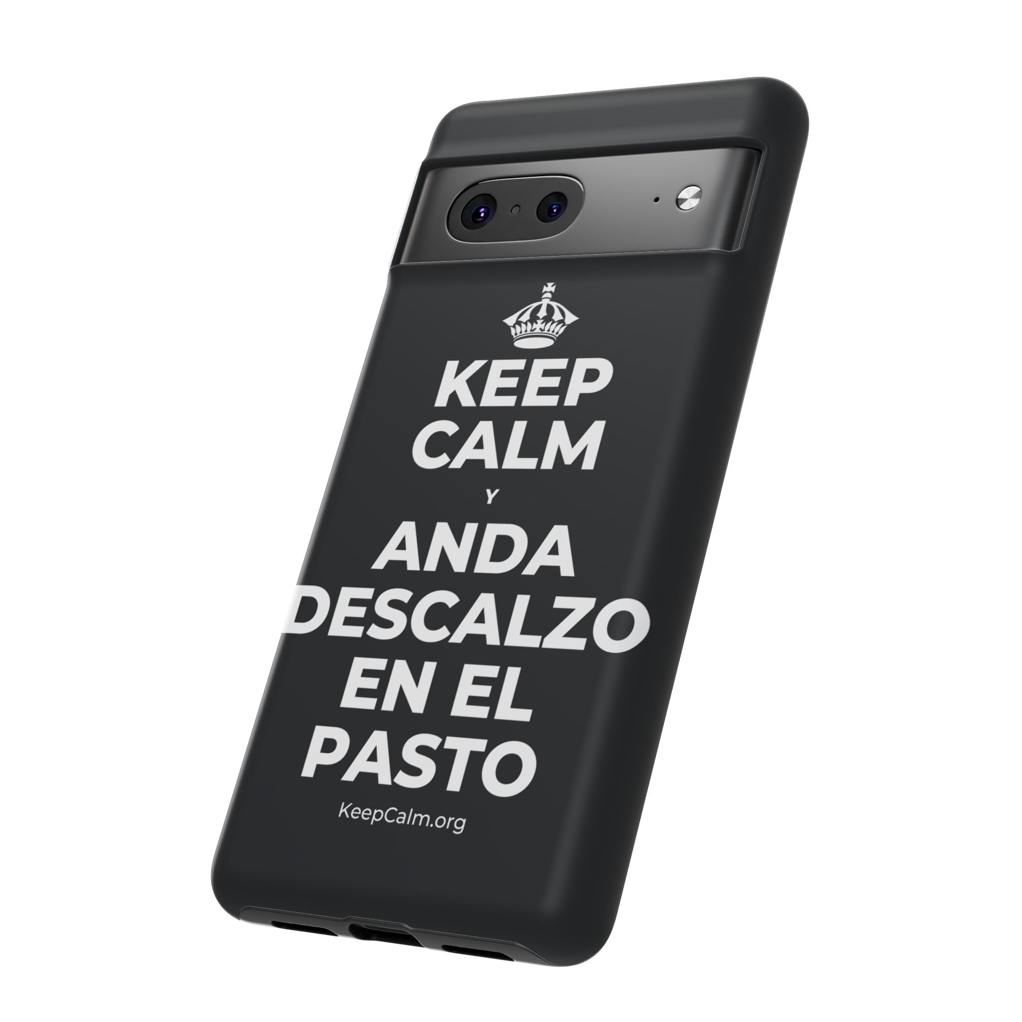 KEEP CALM Y ANDA DESCALZO EN EL PASTO Phone Case (Dark)