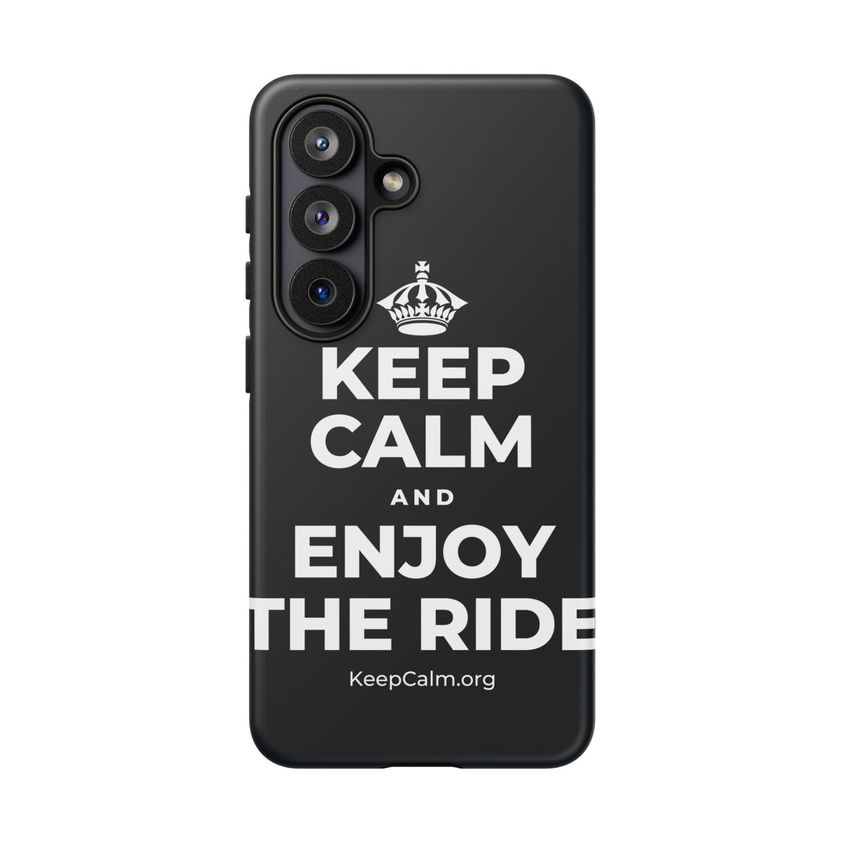 KEEP CALM AND ENJOY THE RIDE Phone Case (Dark)
