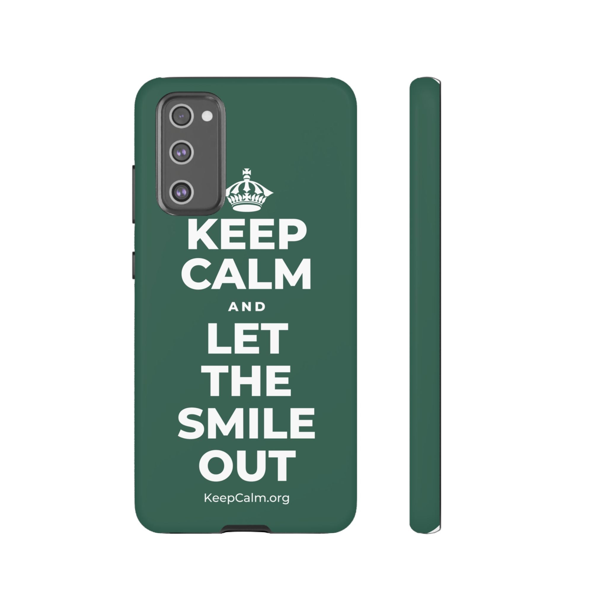 KEEP CALM AND LET THE SMILE OUT Phone Case