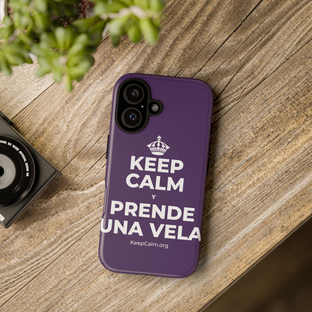 KEEP CALM Y PRENDE UNA VELA Phone Case