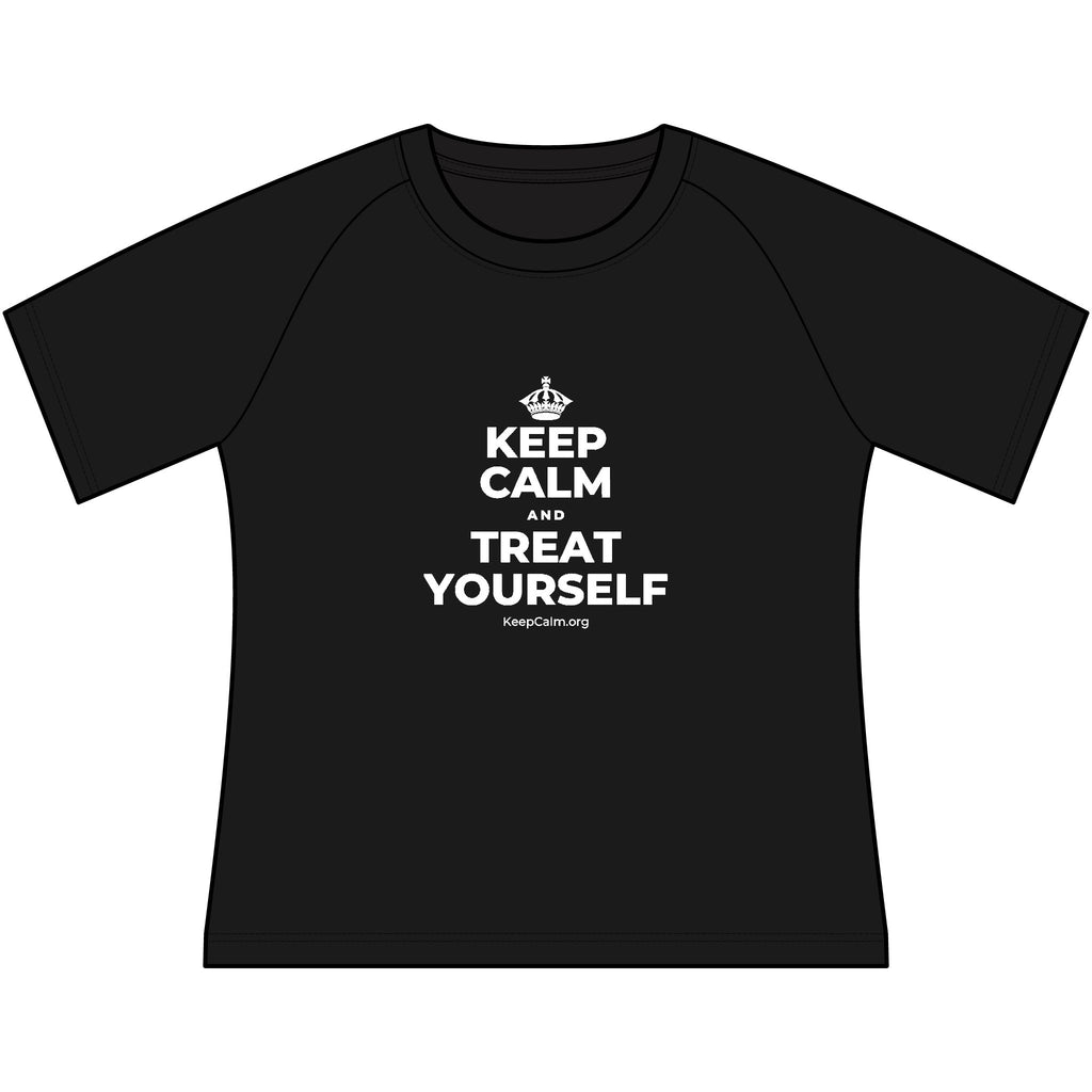 KEEP CALM AND TREAT YOURSELF Women's Raglan Tee