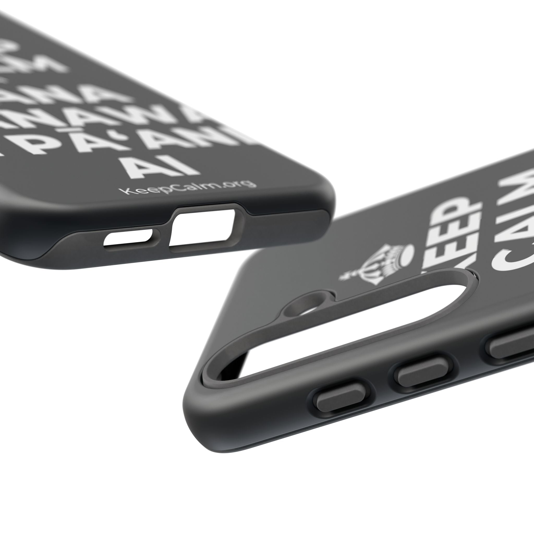 KEEP CALM A HANA MANAWA E PĀʻANI AI Phone Case (Dark)