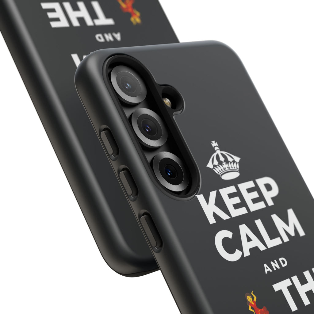 KEEP CALM AND 💃 THE NIGHT AWAY Phone Case (Dark)