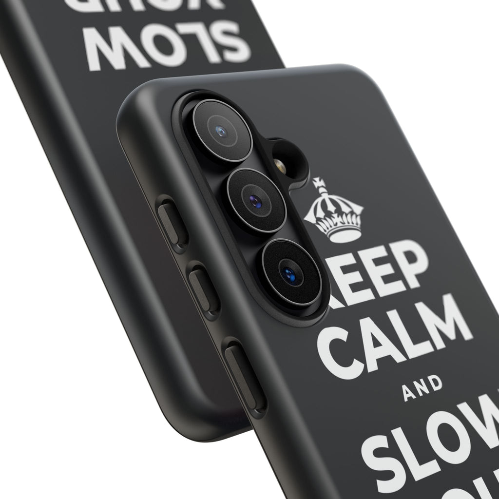 KEEP CALM AND SLOW YOUR SUMMER DAYS Phone Case (Dark)