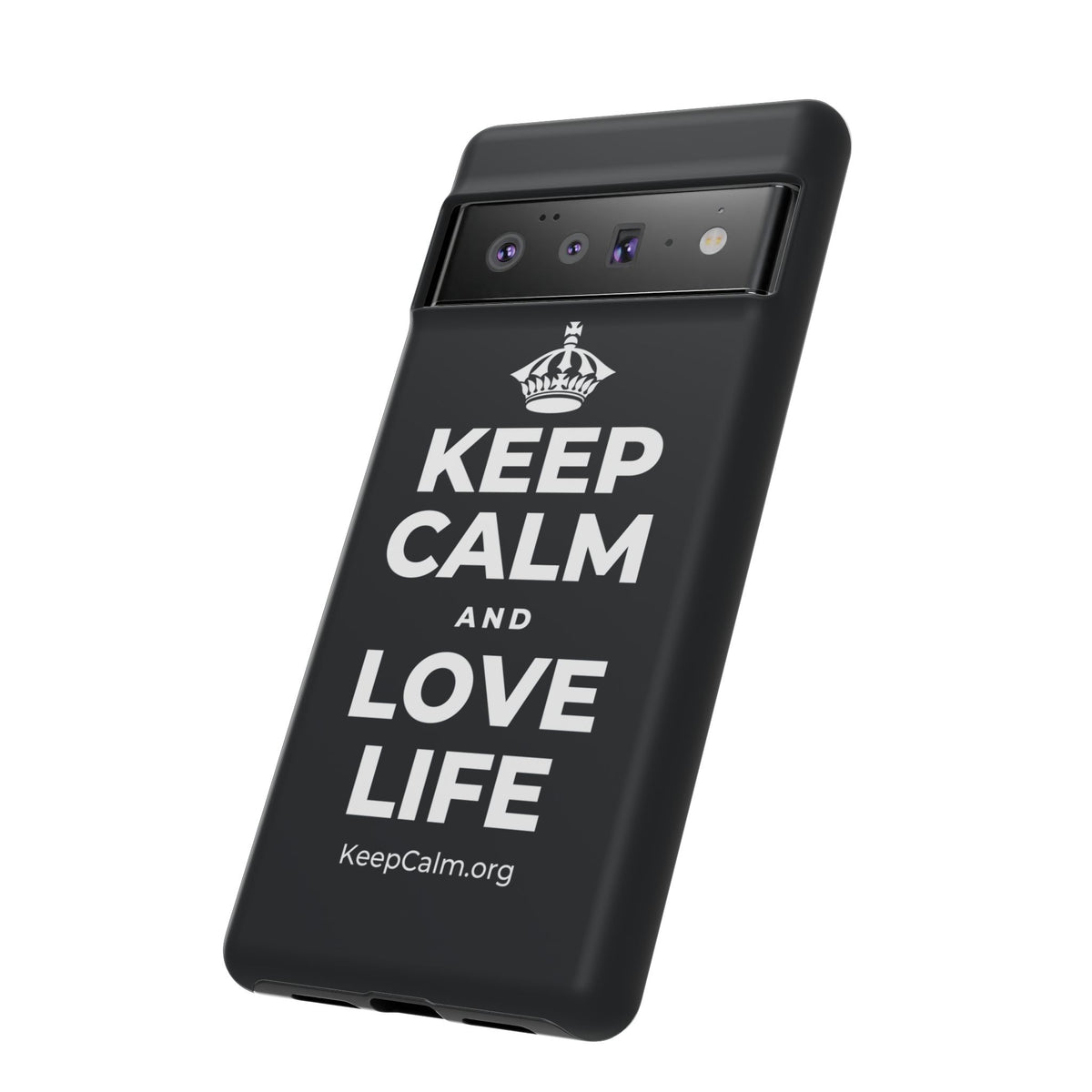 KEEP CALM AND LOVE LIFE Phone Case (Dark)