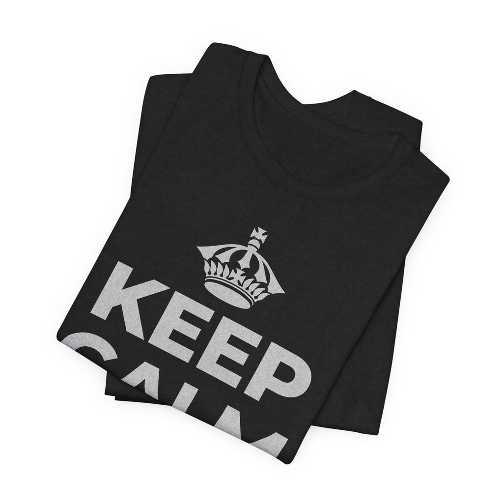 KEEP CALM AND あなたは愛される人 T-Shirt (Soft Cream–Heather Mauve)