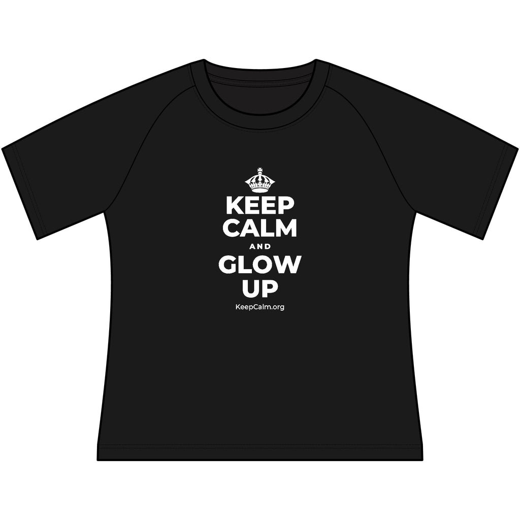 KEEP CALM AND GLOW UP Women's Raglan Tee
