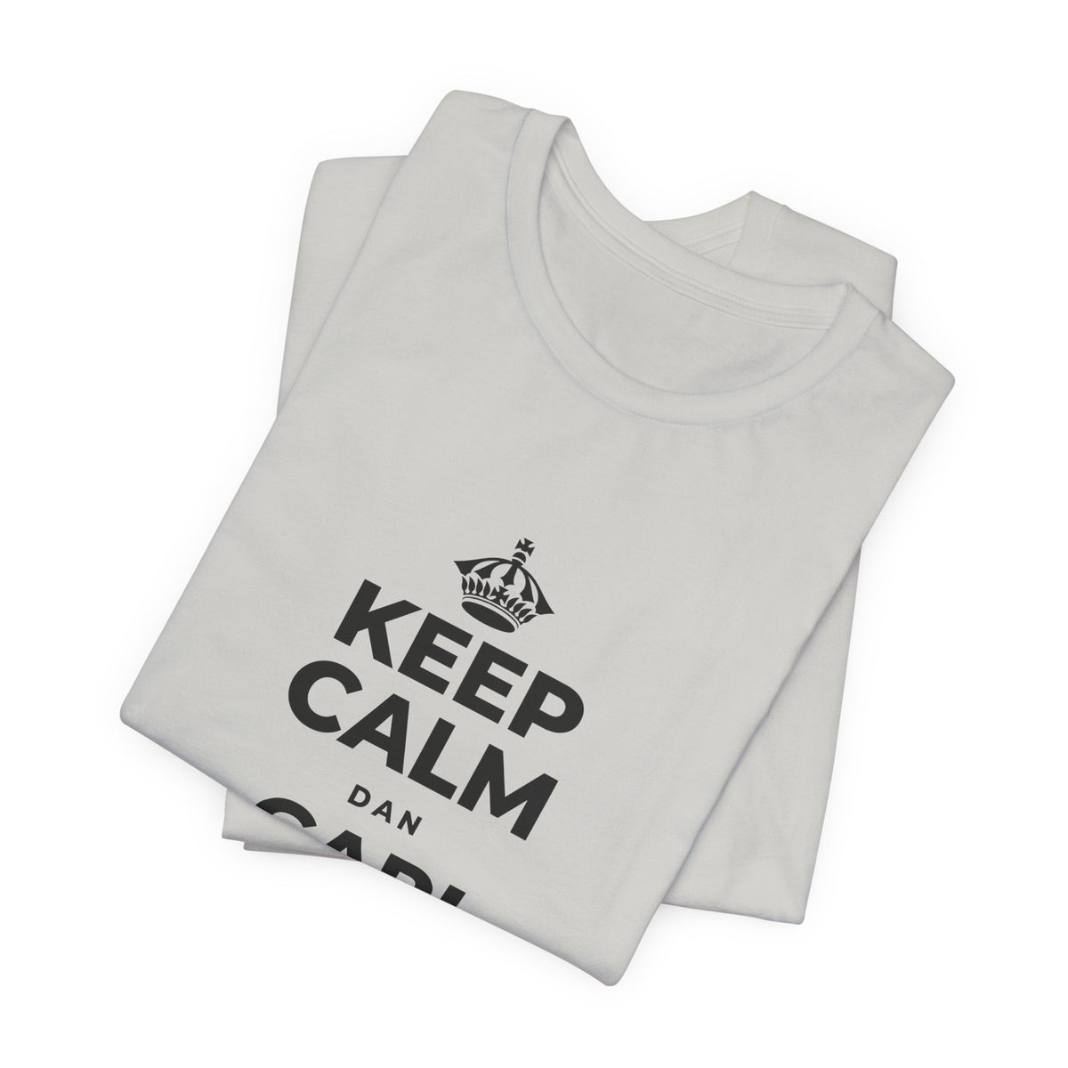 KEEP CALM DAN CARI HANGAT DI HAL KECIL T-Shirt (Baby Blue–Silver)