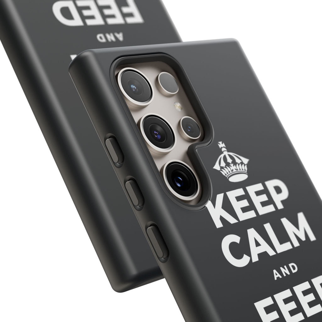 KEEP CALM AND FEED YOUR SOUL TOO Phone Case (Dark)
