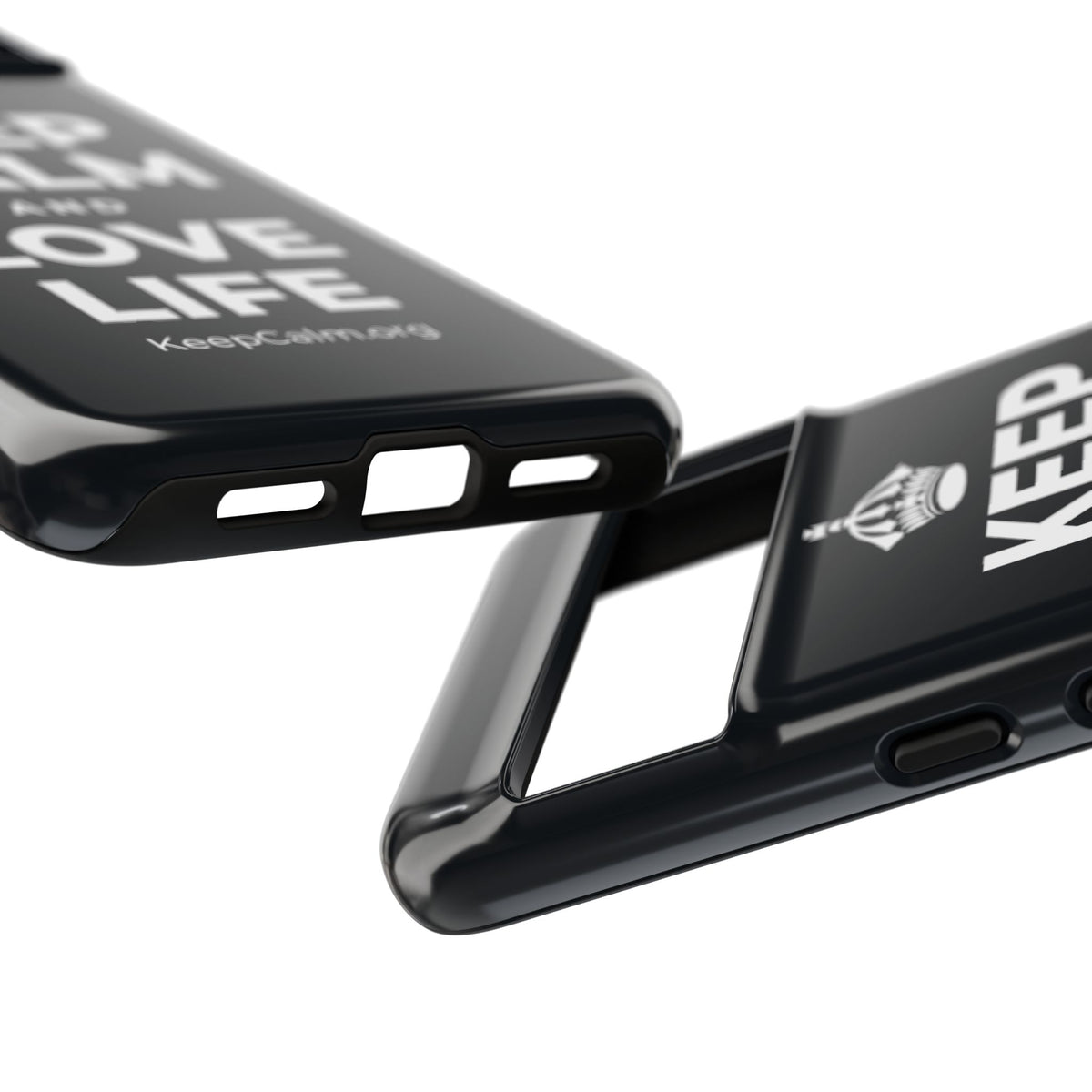 KEEP CALM AND LOVE LIFE Phone Case (Dark)