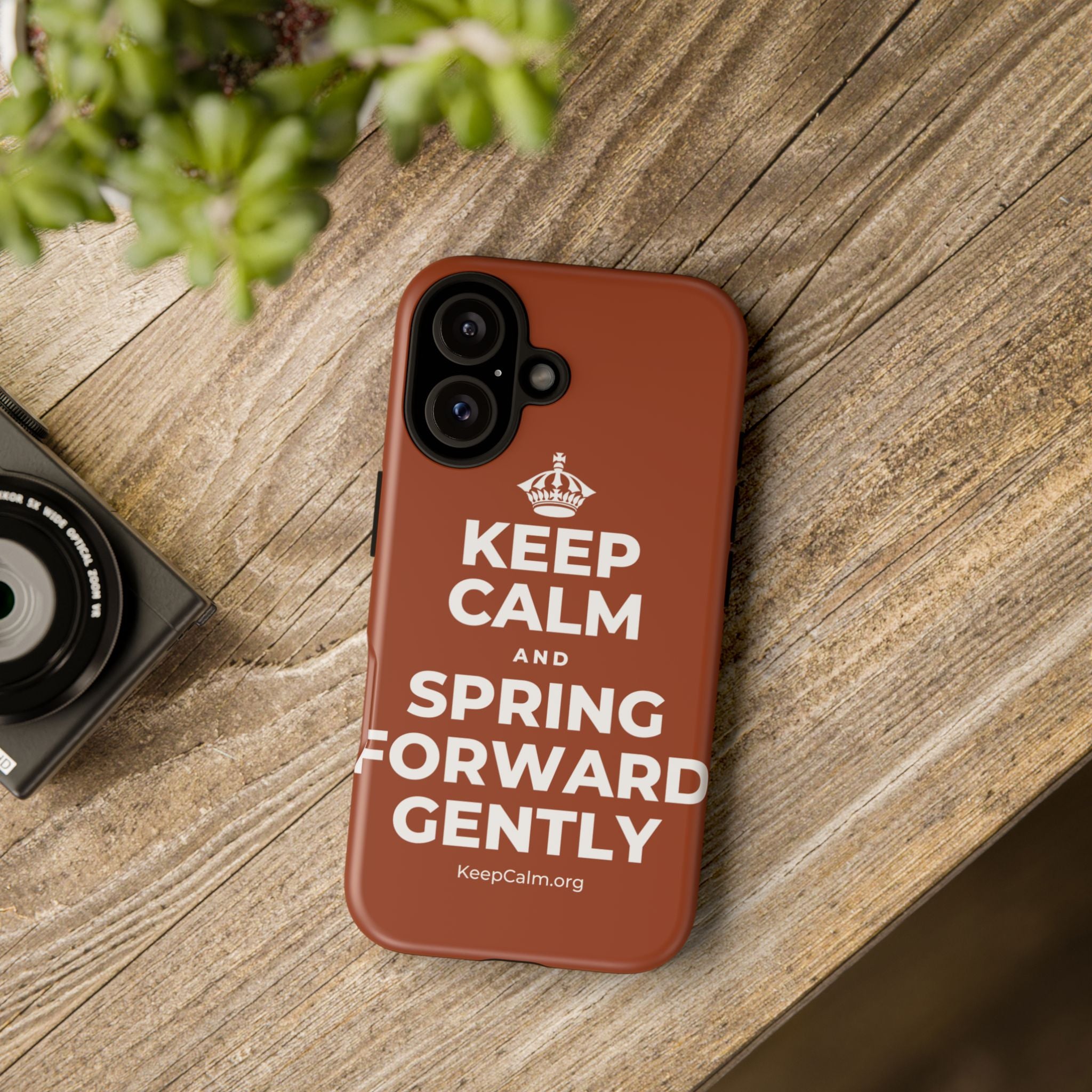 KEEP CALM AND SPRING FORWARD GENTLY Phone Case