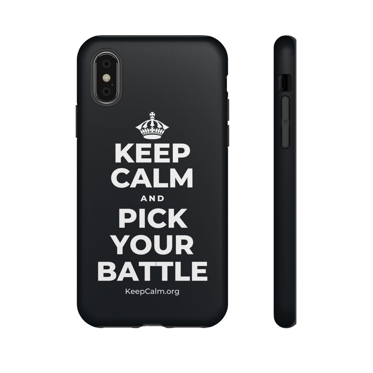 KEEP CALM AND PICK YOUR BATTLE Phone Case (Dark)