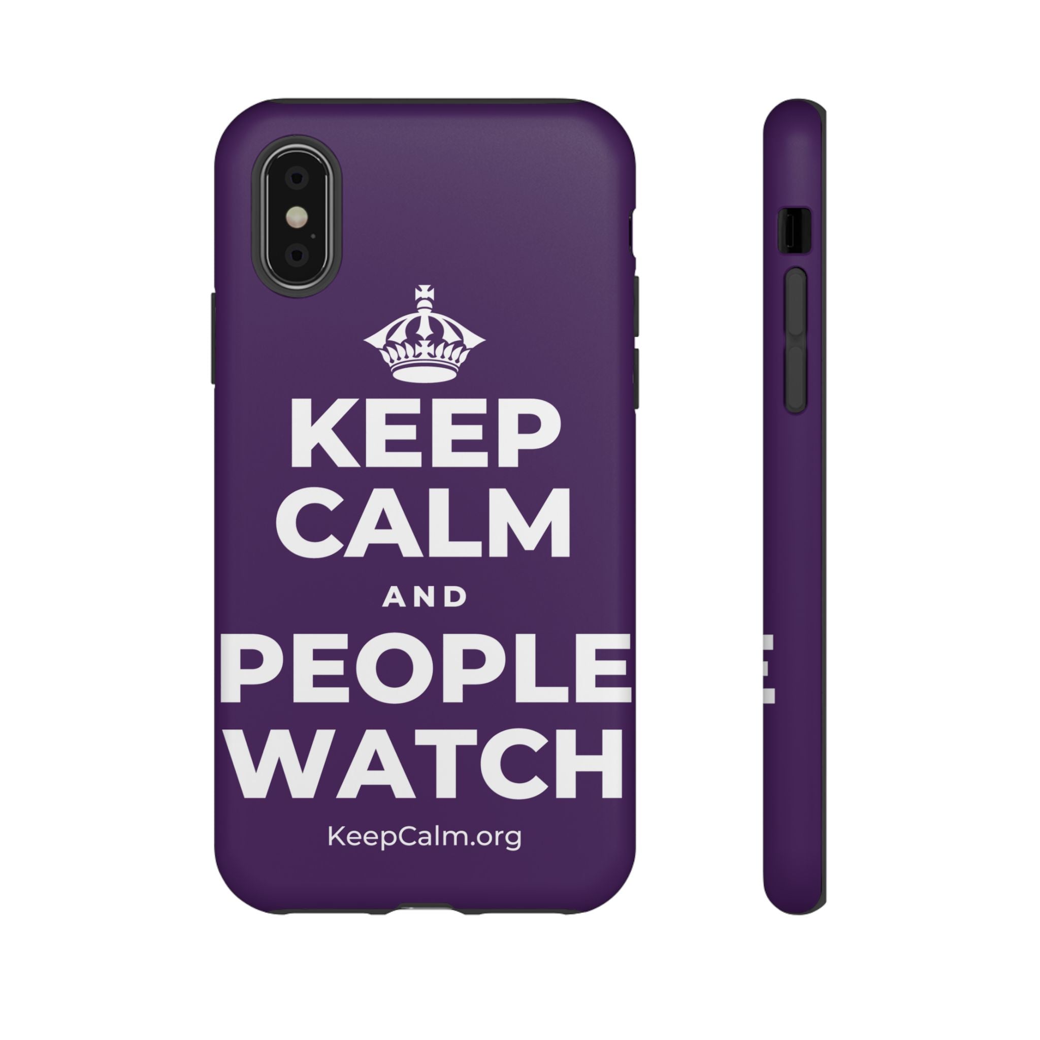 KEEP CALM AND PEOPLE WATCH Phone Case