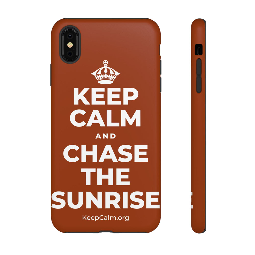 KEEP CALM AND CHASE THE SUNRISE Phone Case