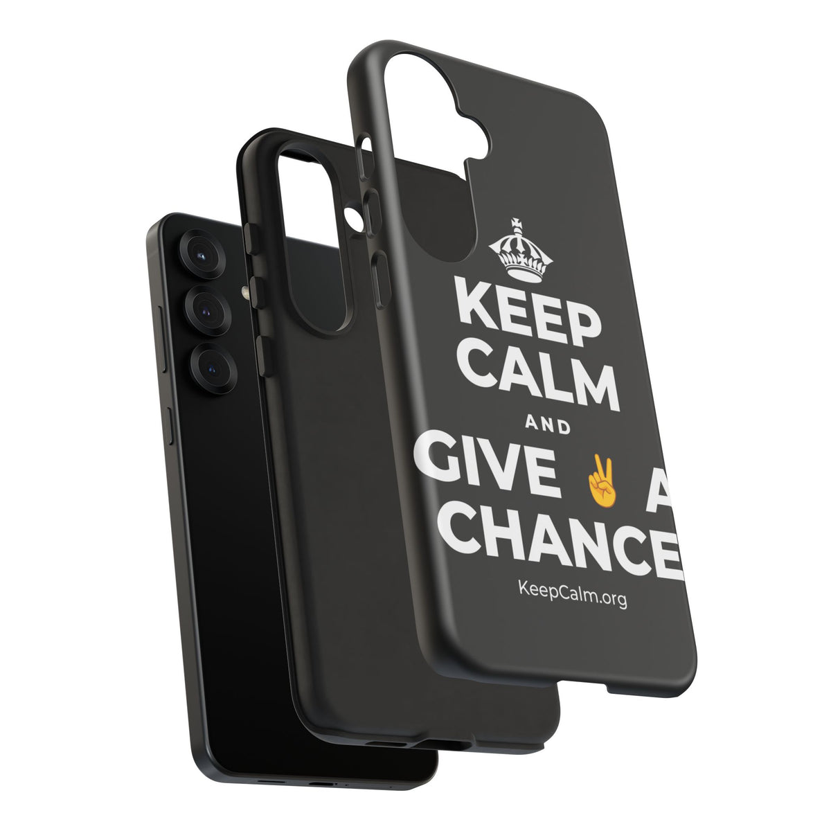 KEEP CALM AND GIVE ✌️ A CHANCE Phone Case