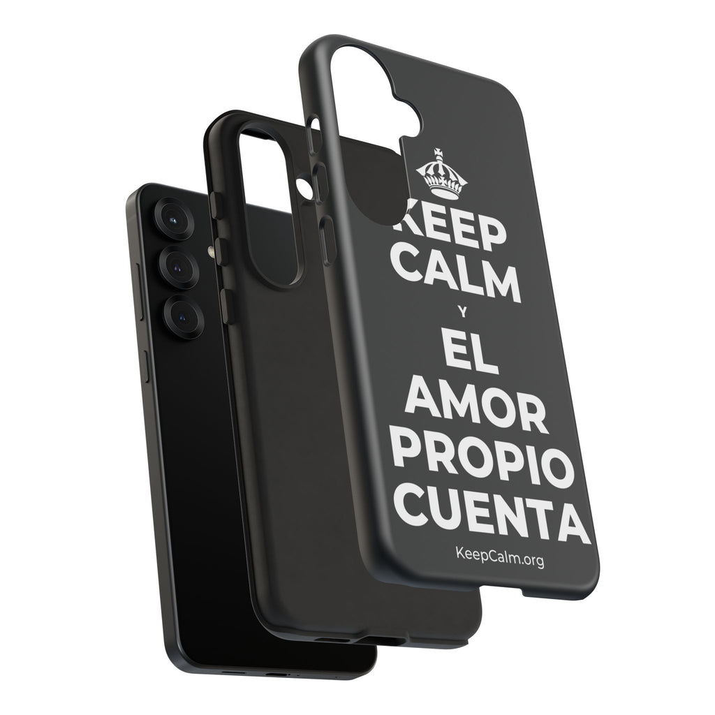 KEEP CALM Y EL AMOR PROPIO CUENTA Phone Case (Dark)