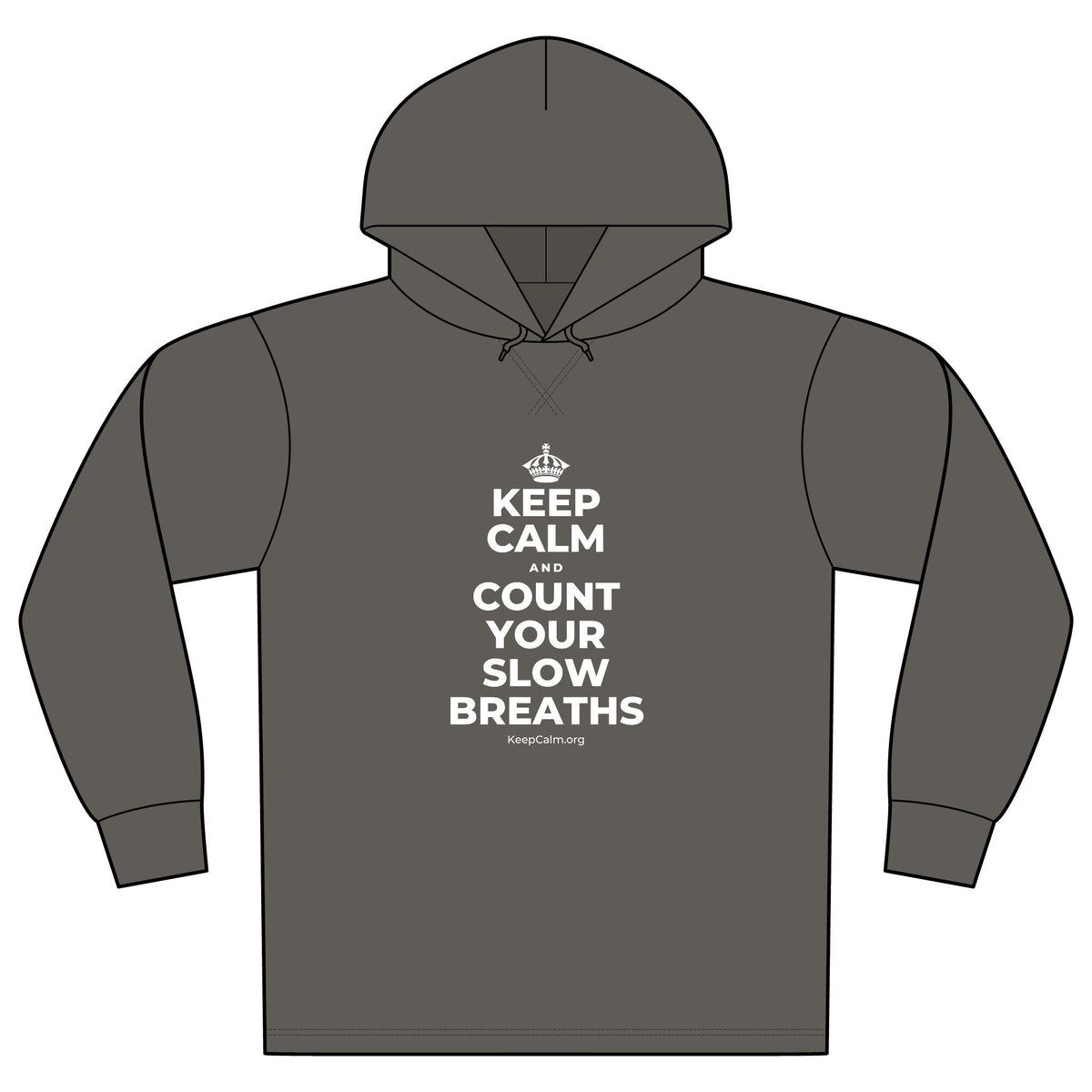 KEEP CALM AND COUNT YOUR SLOW BREATHS Organic Hoodie Tee