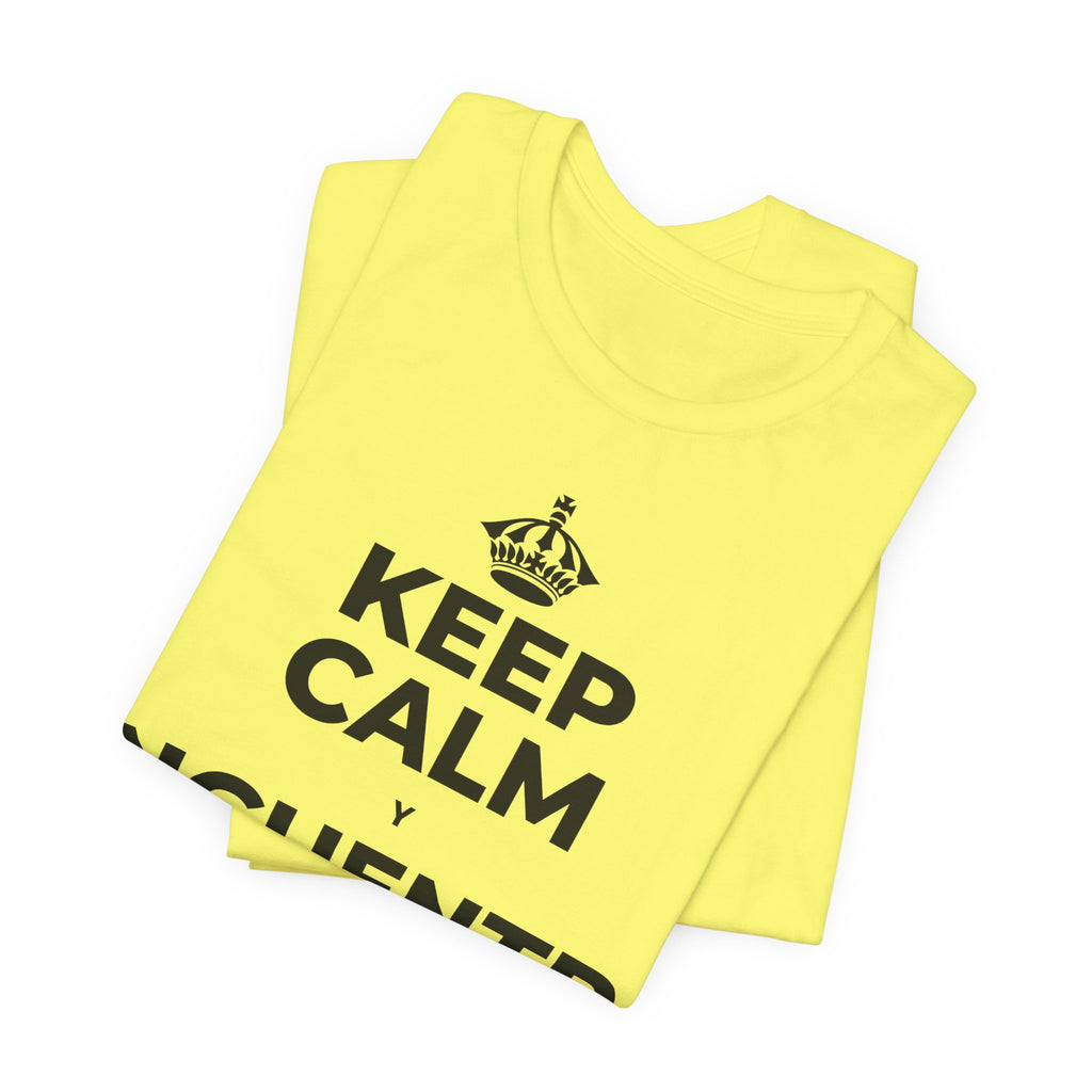 KEEP CALM Y ENCUENTRA TU CENTRO T-Shirt (Soft Cream–Heather Mauve)