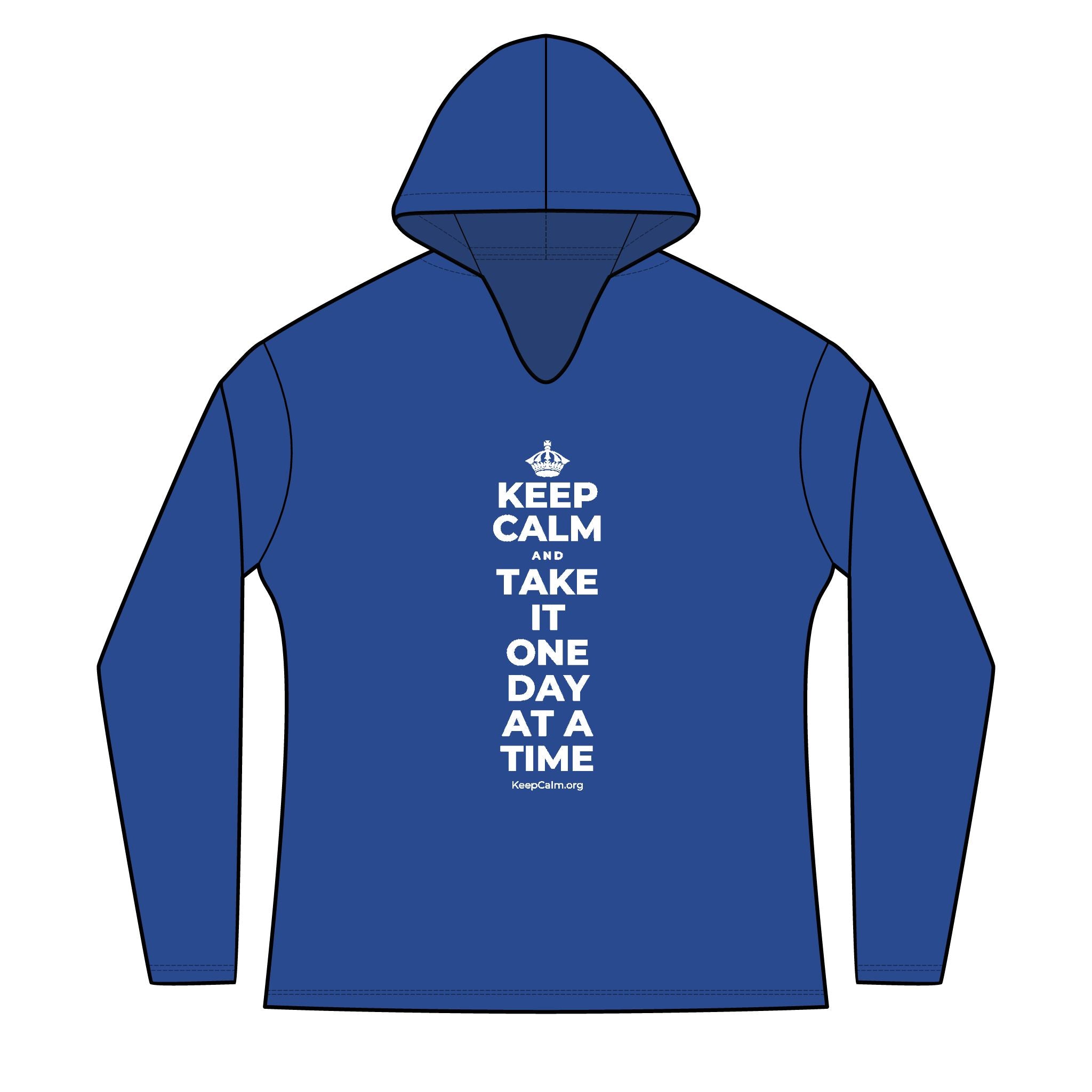 KEEP CALM AND TAKE IT ONE DAY AT A TIME Women's Long Sleeve Hoodie