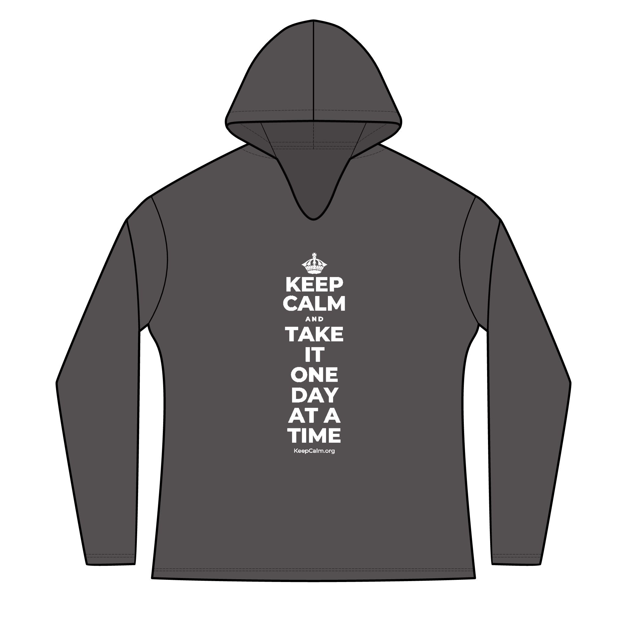 KEEP CALM AND TAKE IT ONE DAY AT A TIME Women's Long Sleeve Hoodie