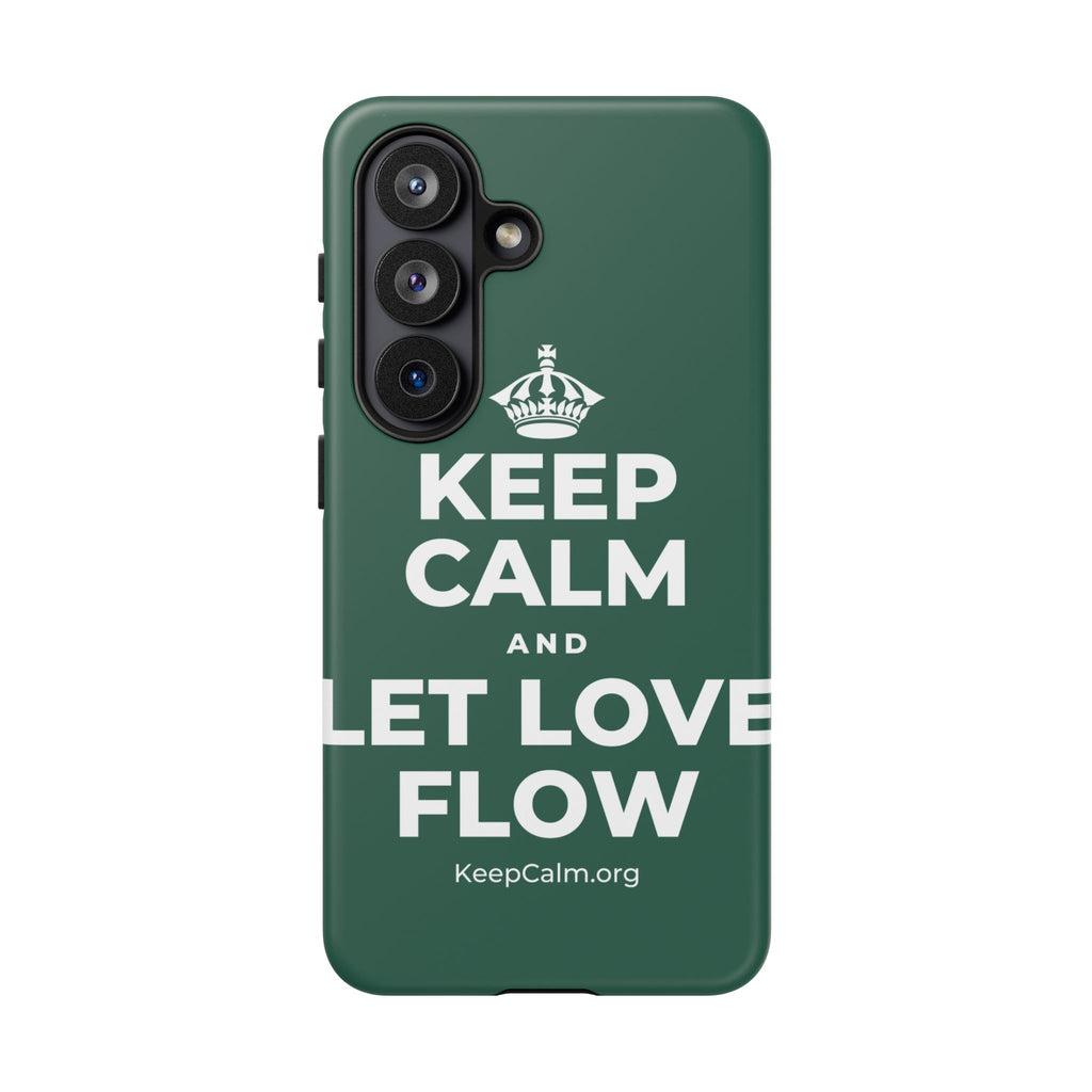 KEEP CALM AND LET LOVE FLOW Phone Case