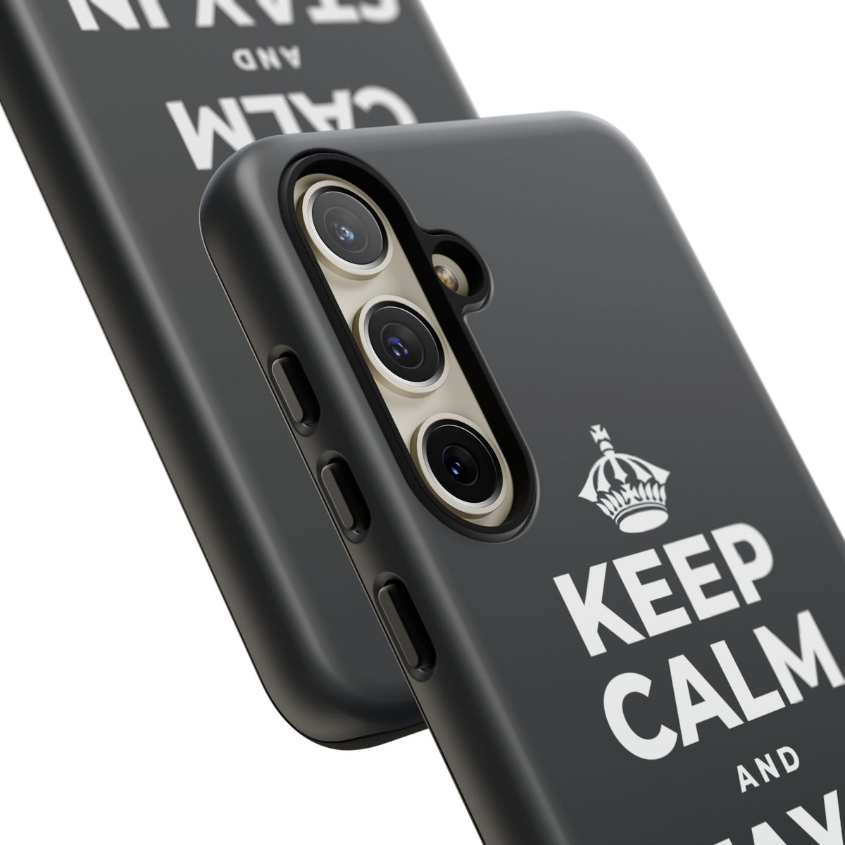 KEEP CALM AND STAY IN AND REST Phone Case (Dark)