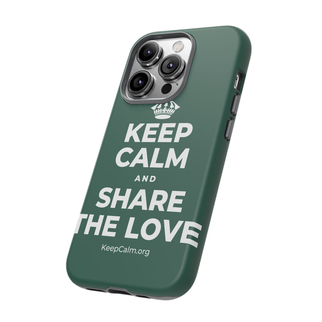 KEEP CALM AND SHARE THE LOVE Phone Case