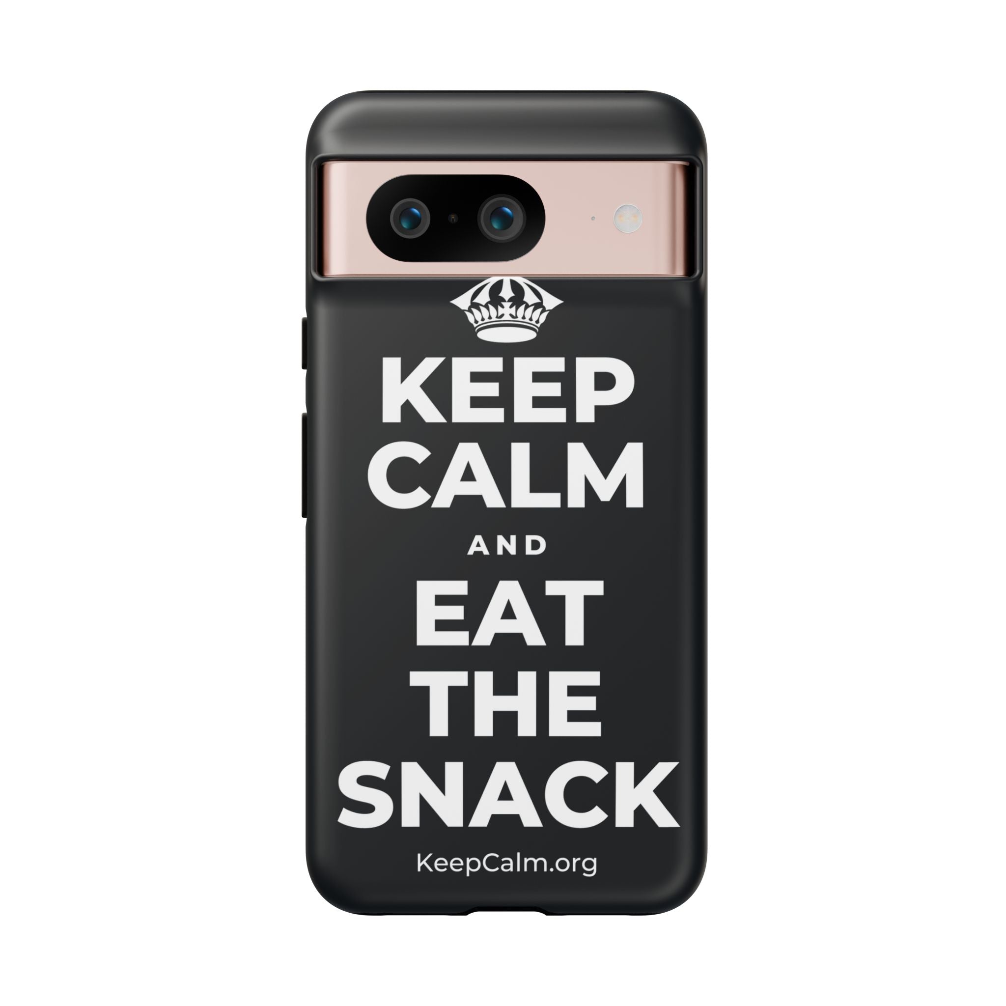 KEEP CALM AND EAT THE SNACK Phone Case (Dark)
