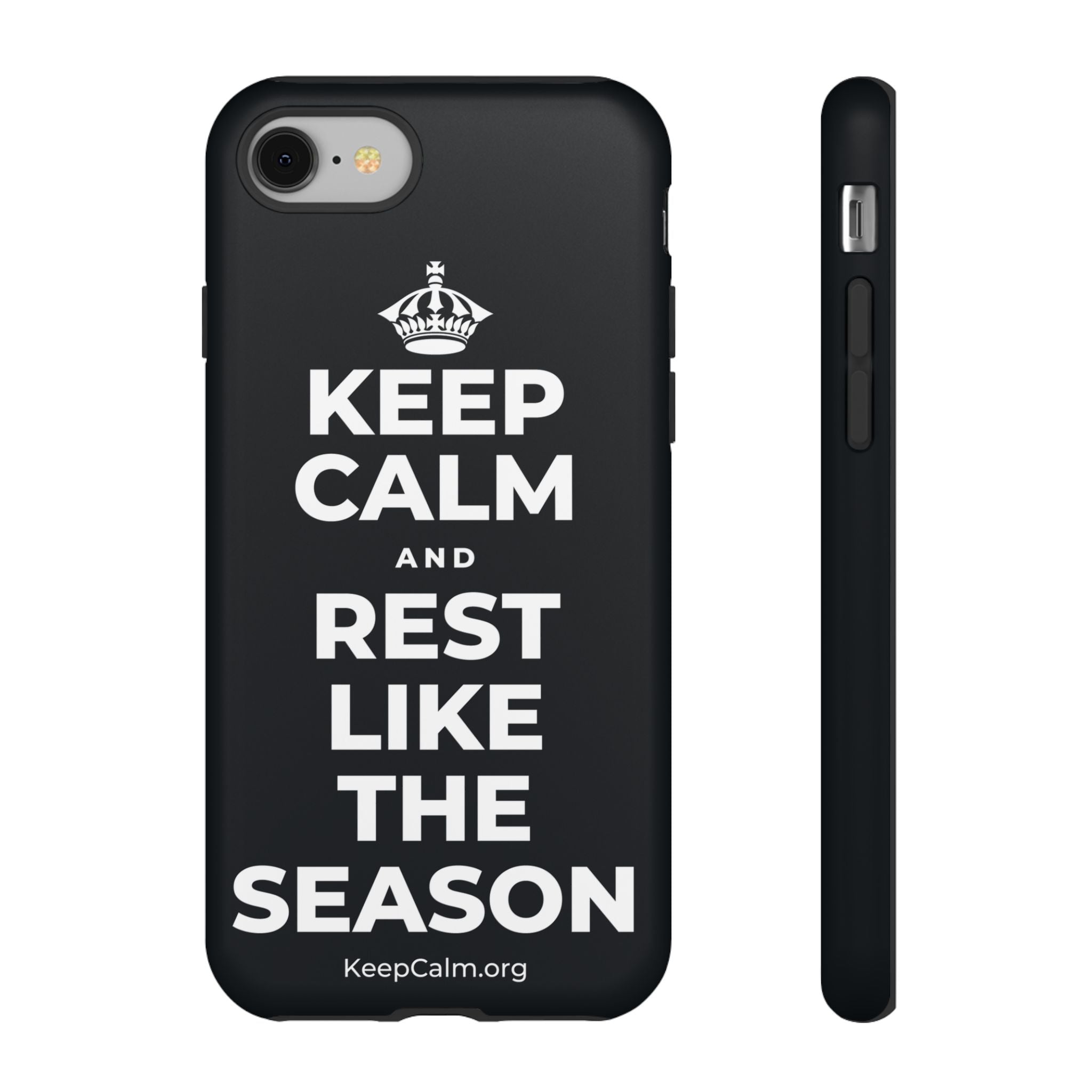 KEEP CALM AND REST LIKE THE SEASON Phone Case (Dark)