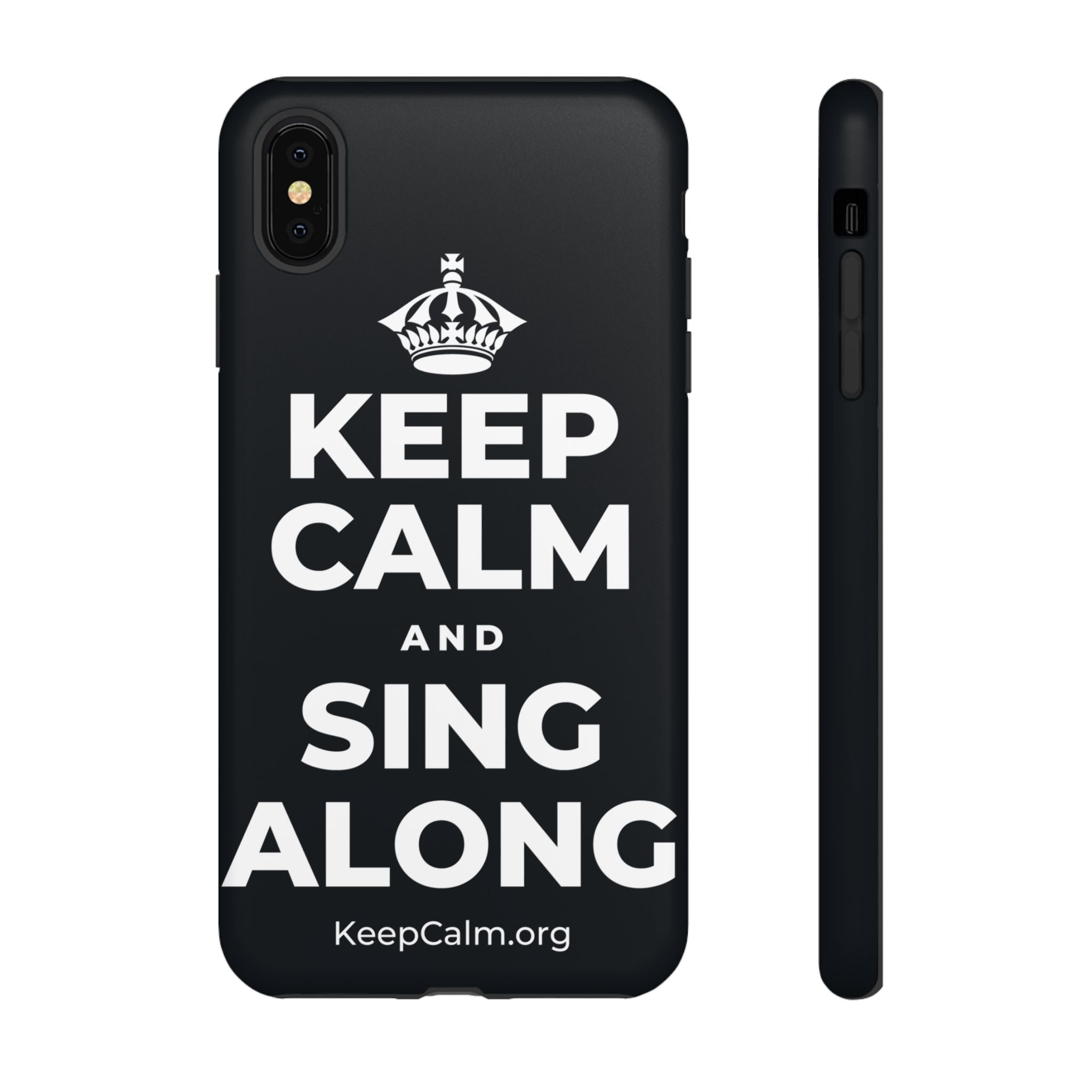 KEEP CALM AND SING ALONG Phone Case (Dark)