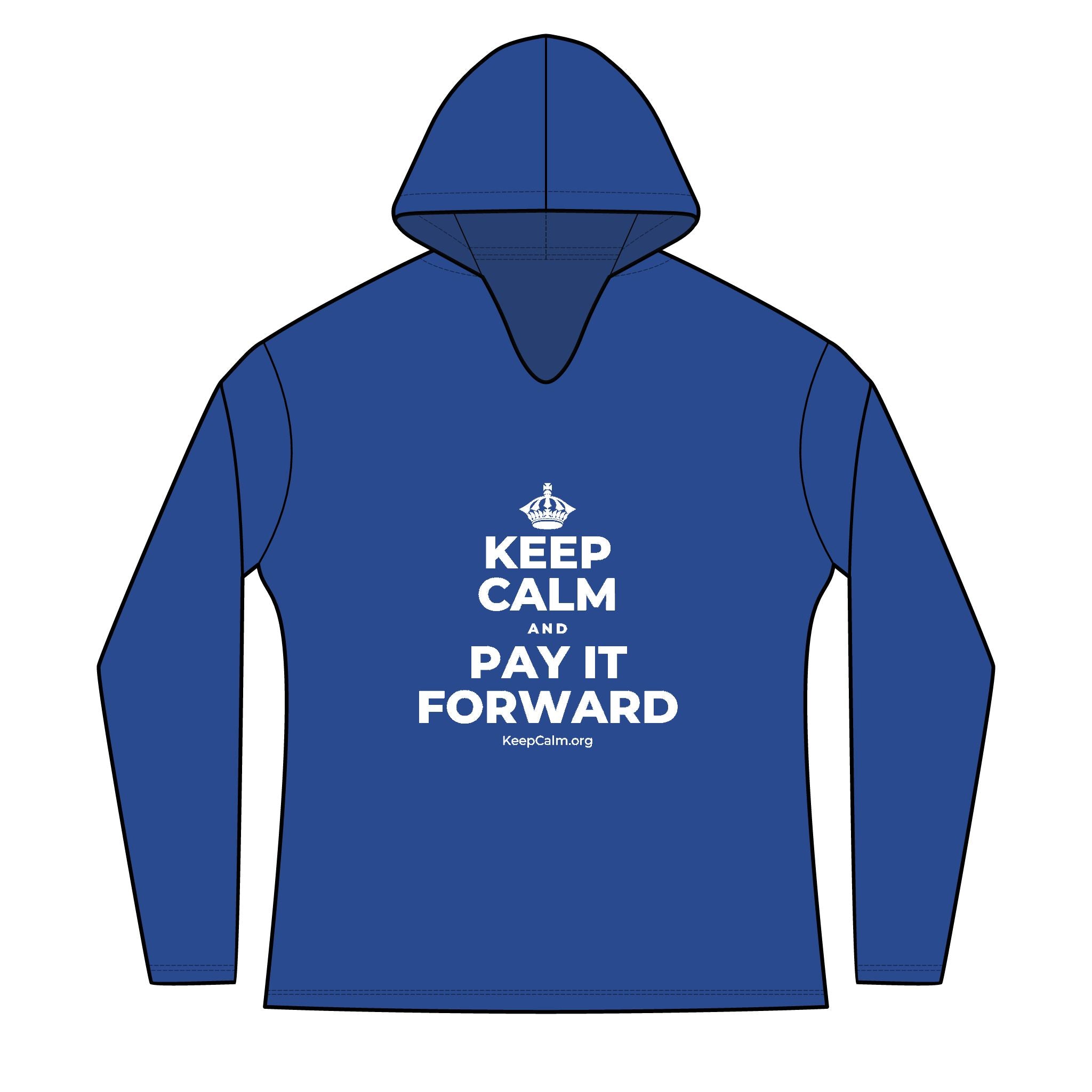 KEEP CALM AND PAY IT FORWARD Women's Long Sleeve Hoodie