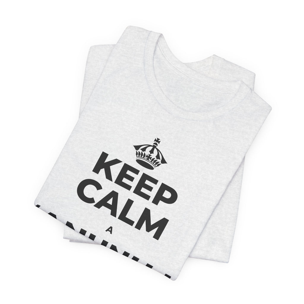 KEEP CALM A ʻANUNU I KEKAHI MANAWA T-Shirt (Soft Cream–Heather Mauve)