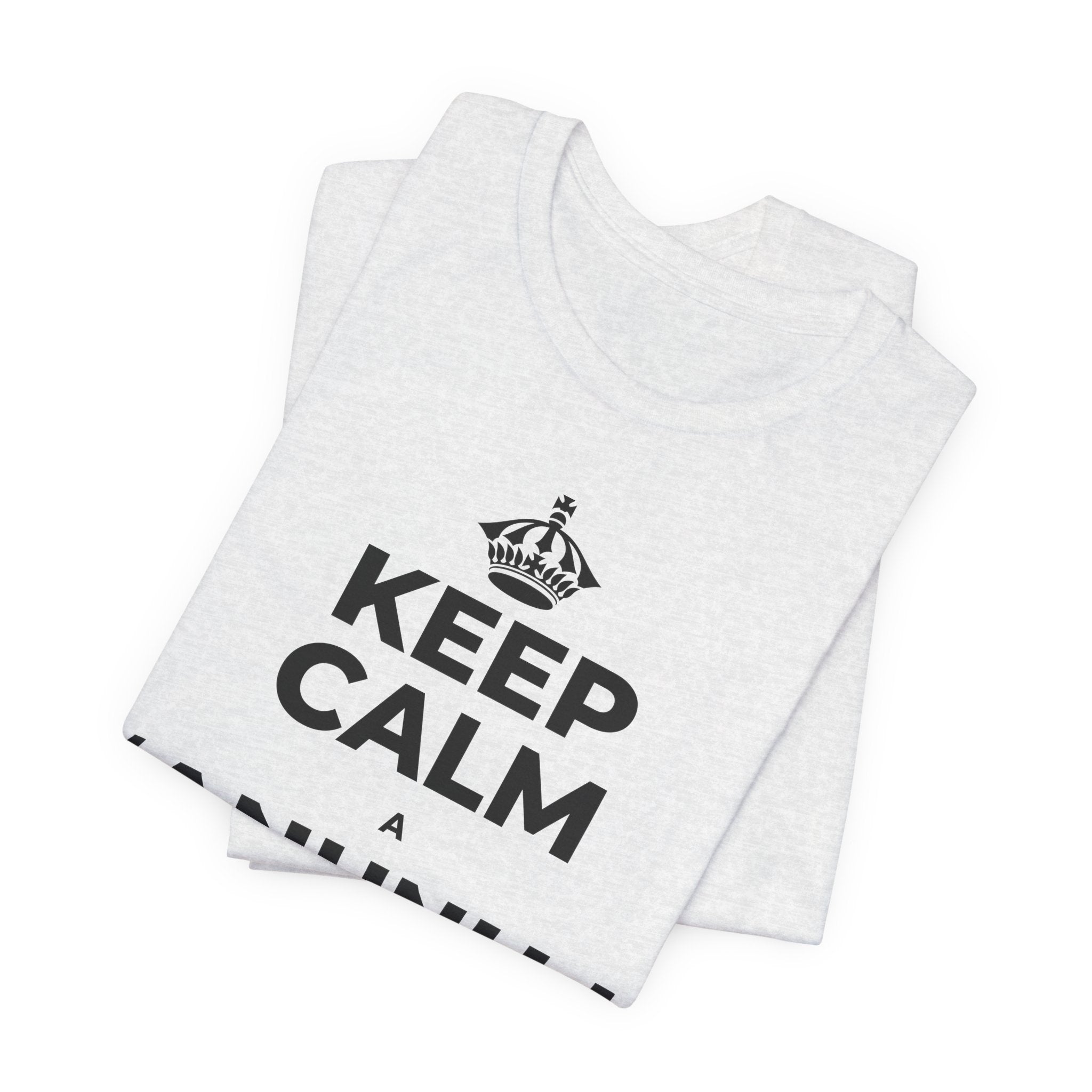 KEEP CALM A ʻANUNU I KEKAHI MANAWA T-Shirt (Soft Cream–Heather Mauve)