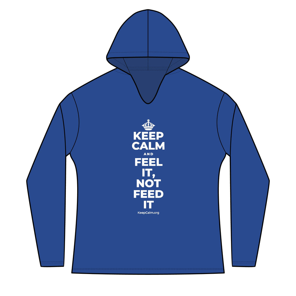 KEEP CALM AND FEEL IT, NOT FEED IT Women's Long Sleeve Hoodie