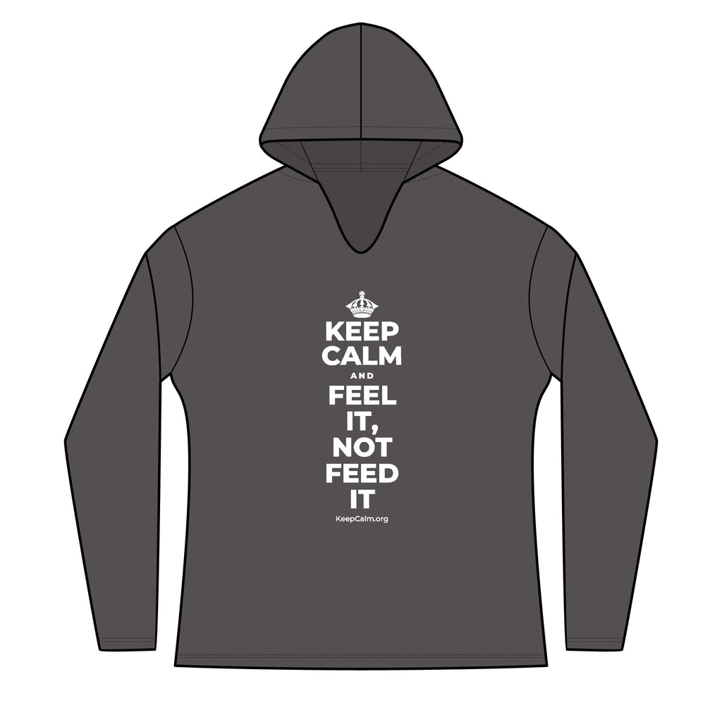 KEEP CALM AND FEEL IT, NOT FEED IT Women's Long Sleeve Hoodie