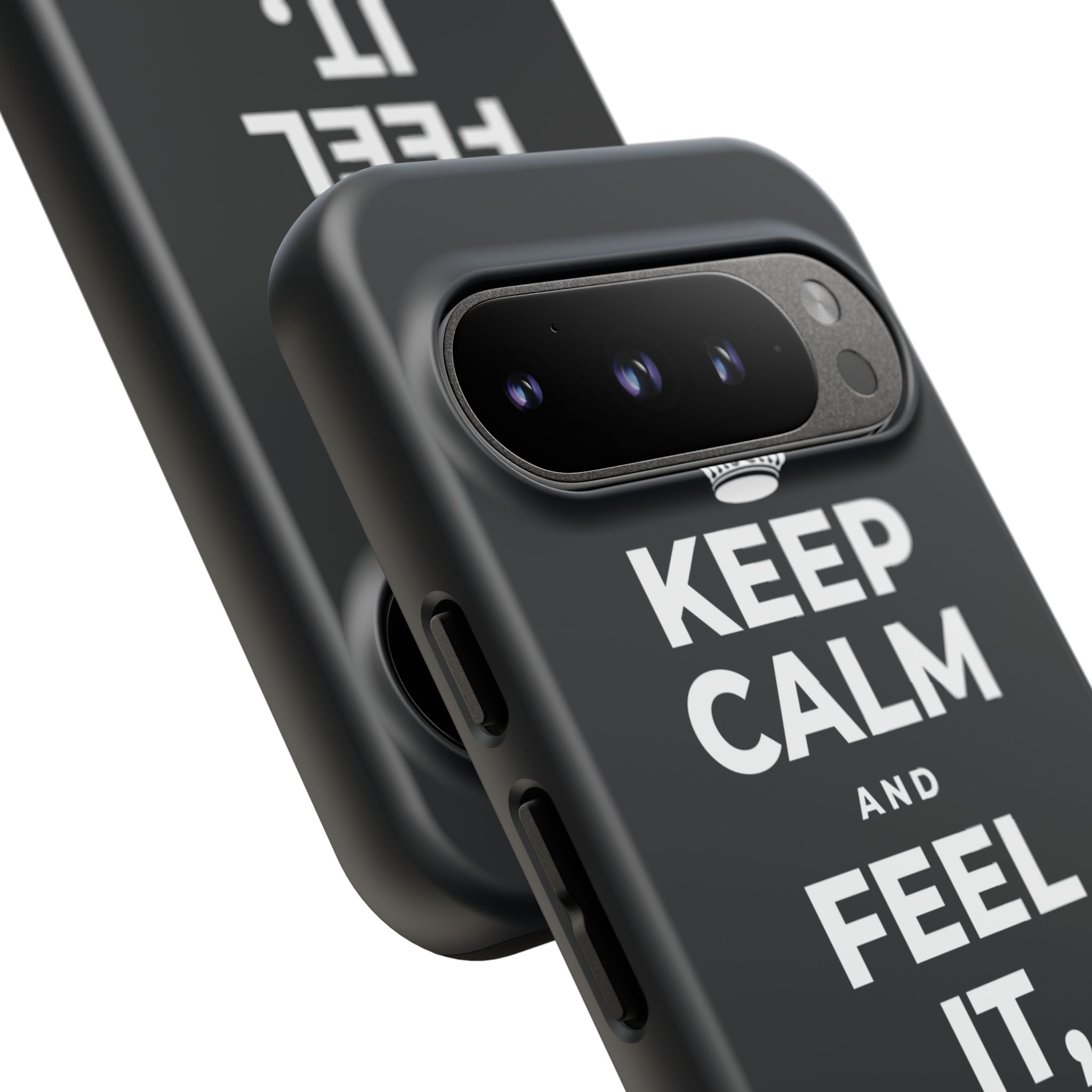 KEEP CALM AND FEEL IT, NOT FEED IT Phone Case (Dark)