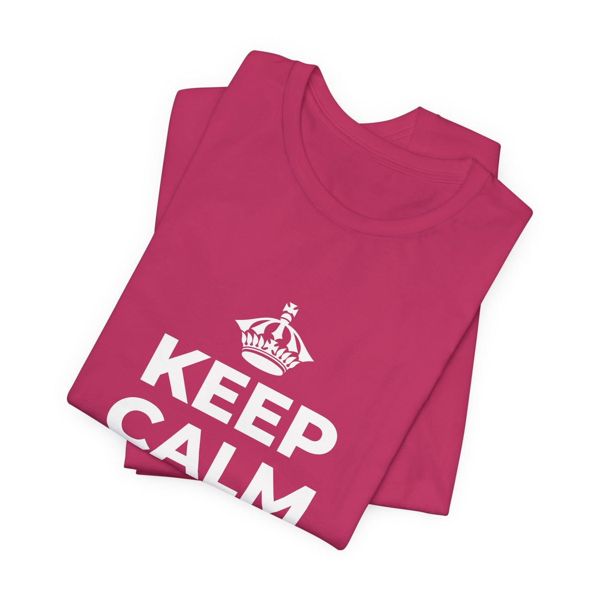 KEEP CALM AND LOCK IN T-Shirt (Baby Blue–Silver)