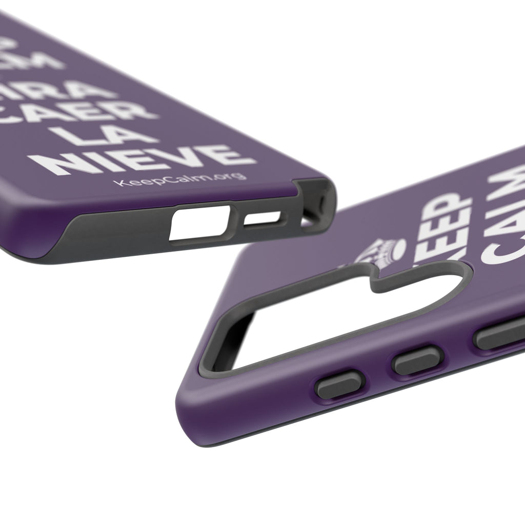 KEEP CALM Y MIRA CAER LA NIEVE Phone Case