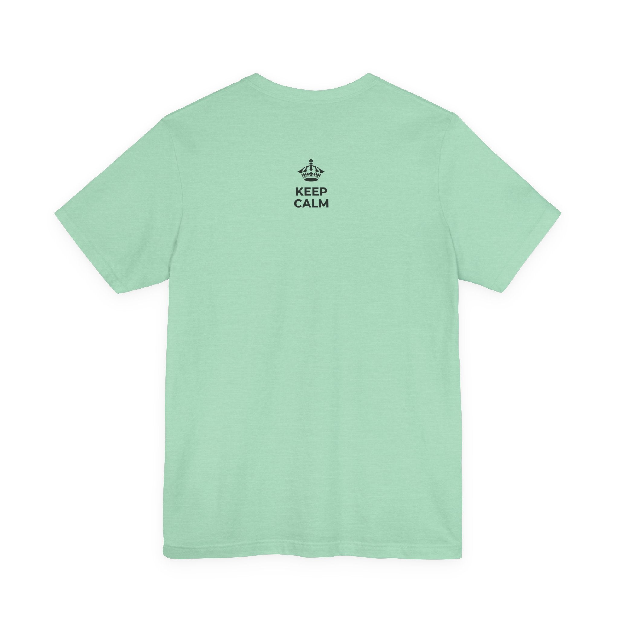KEEP CALM AND STAY WITH ME T-Shirt (Baby Blue–Silver)