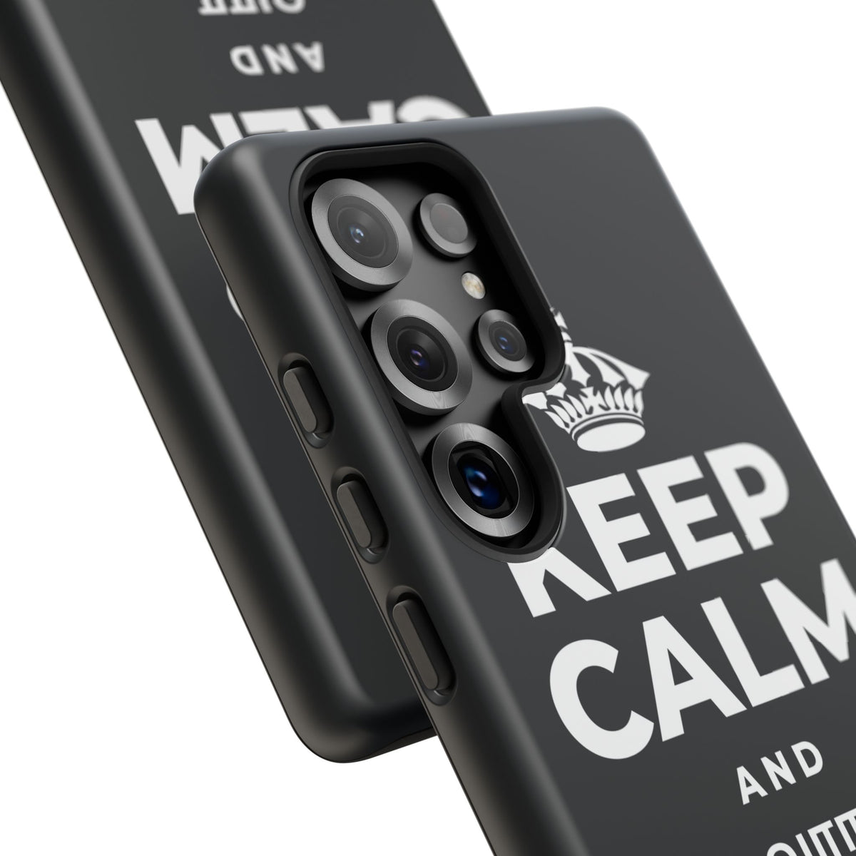 KEEP CALM AND வார இறுதிக்குள் மெதுவாக இறங்குங்கள் Phone Case (Dark)