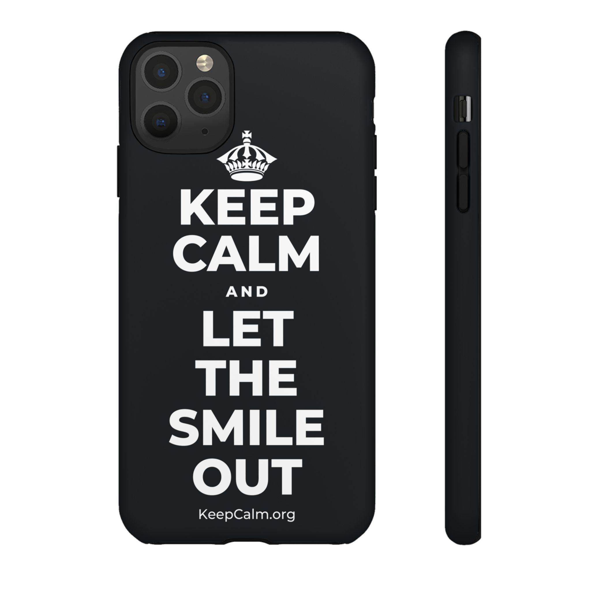 KEEP CALM AND LET THE SMILE OUT Phone Case (Dark)