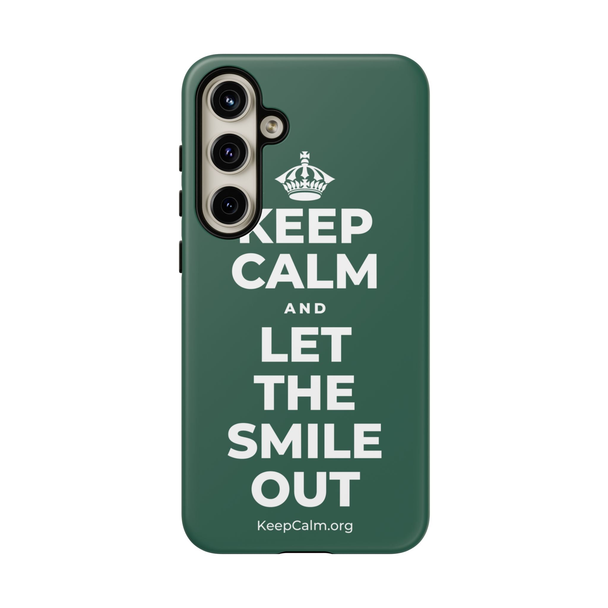 KEEP CALM AND LET THE SMILE OUT Phone Case