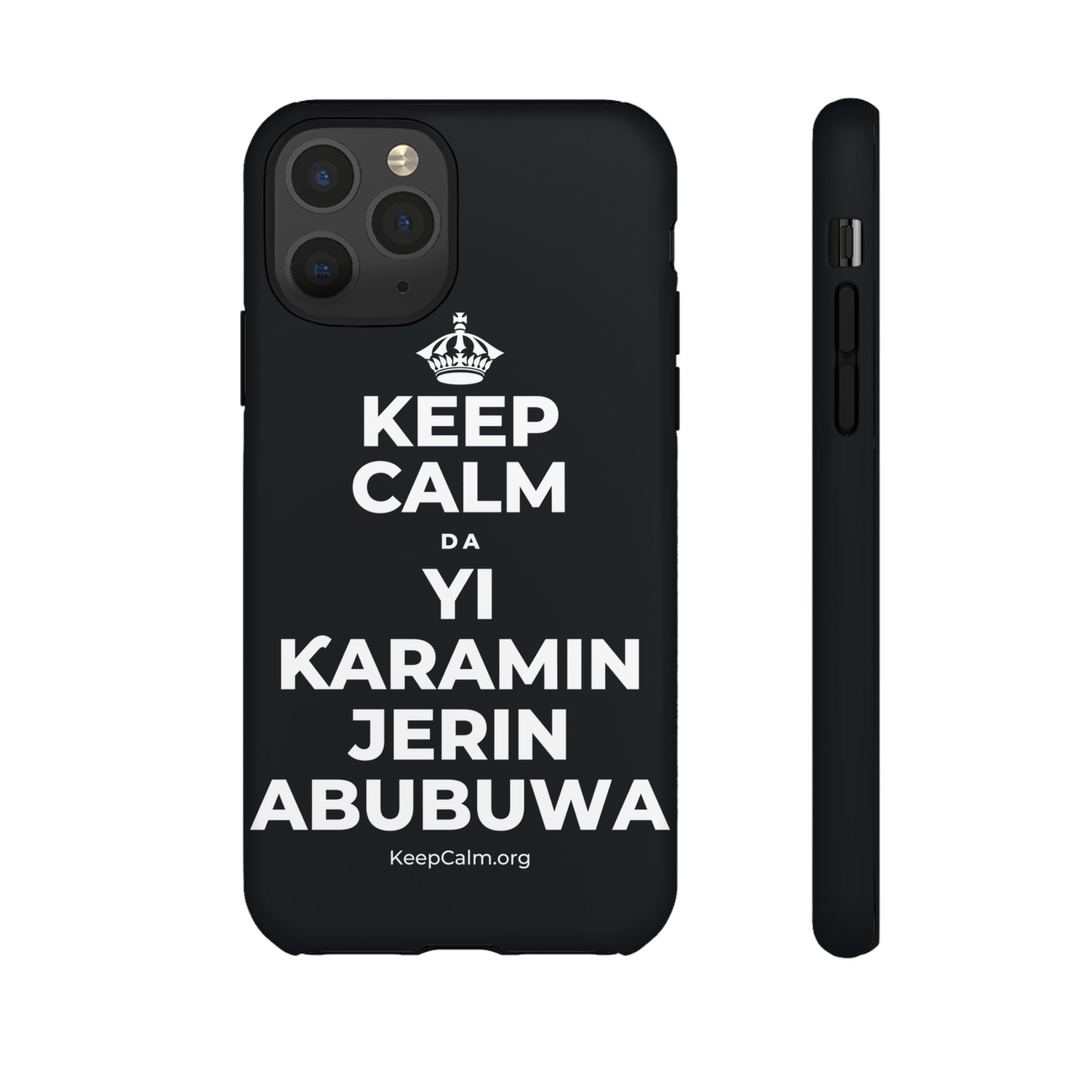 KEEP CALM DA YI ƘARAMIN JERIN ABUBUWA Phone Case (Dark)