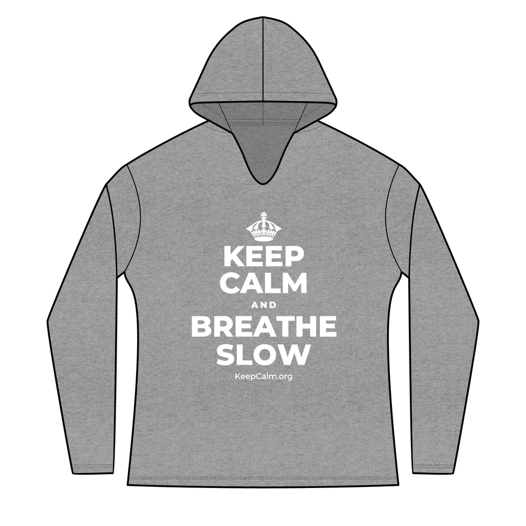 KEEP CALM AND BREATHE SLOW Women's Long Sleeve Hoodie