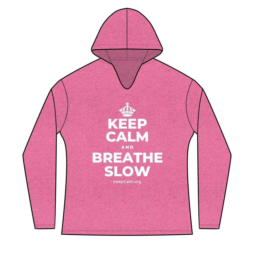 KEEP CALM AND BREATHE SLOW Women's Long Sleeve Hoodie