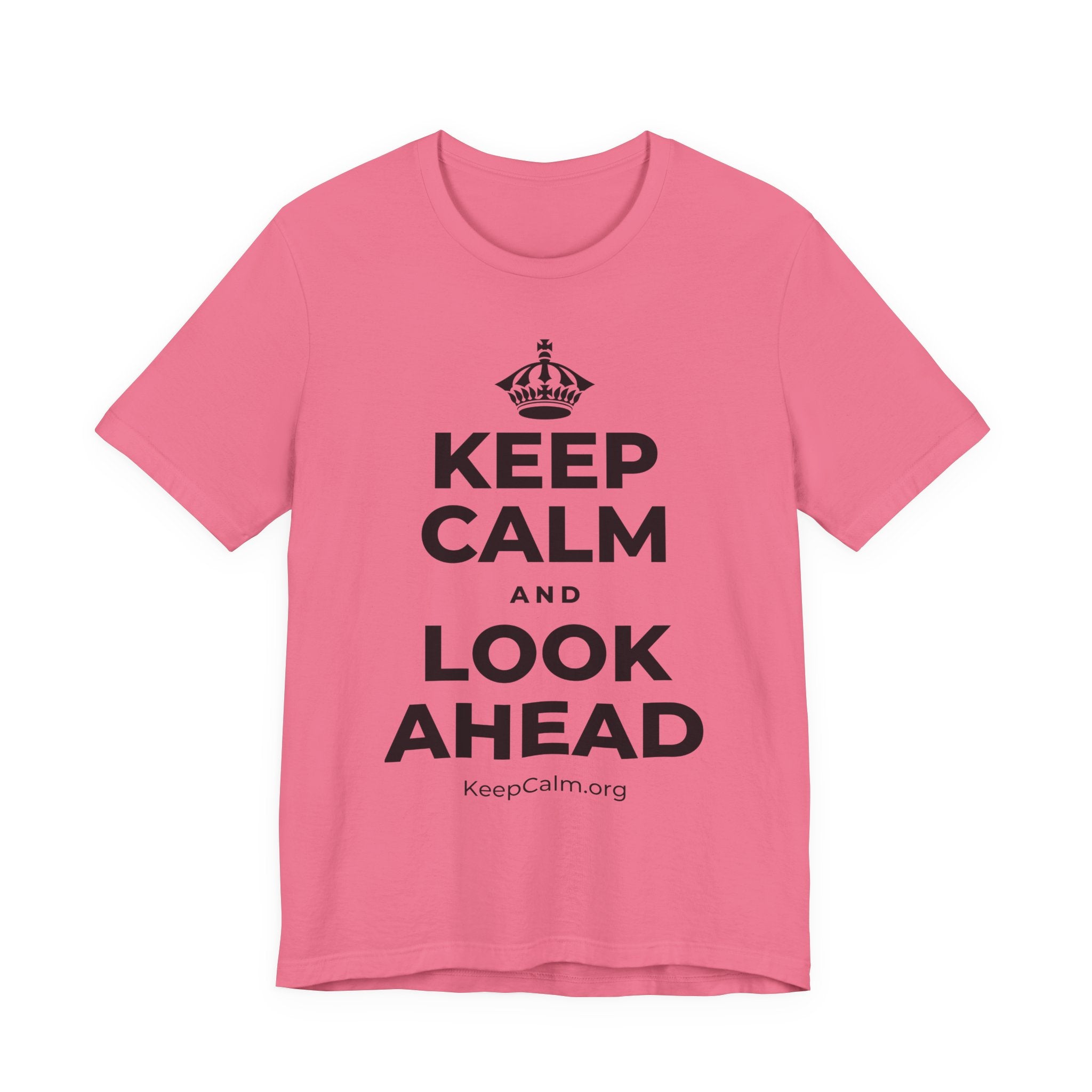 KEEP CALM AND LOOK AHEAD T-Shirt (Military Green–Autumn)
