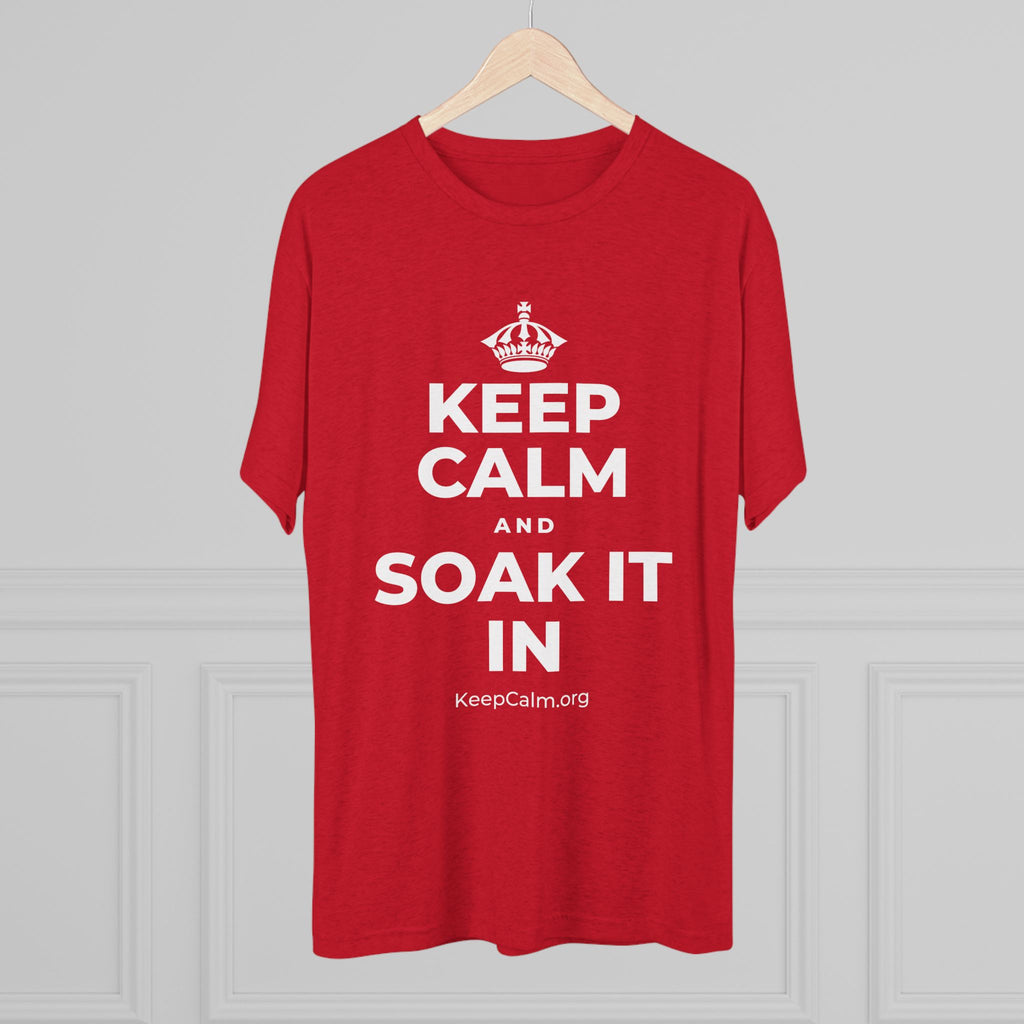 KEEP CALM AND SOAK IT IN Tri-Blend Tee
