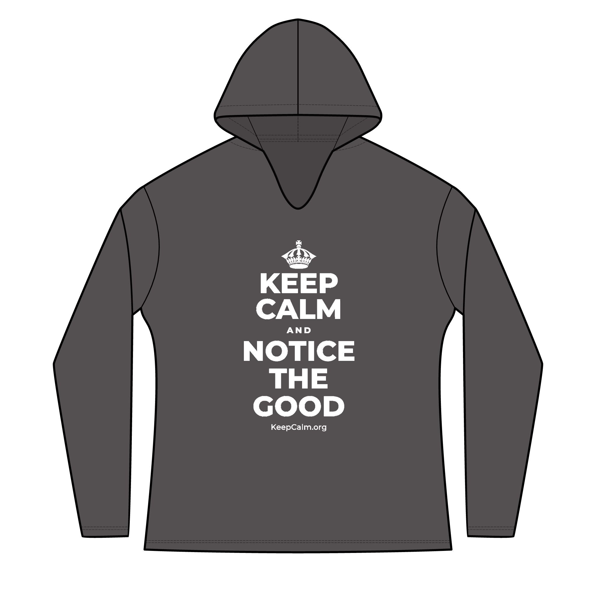 KEEP CALM AND NOTICE THE GOOD Women's Long Sleeve Hoodie