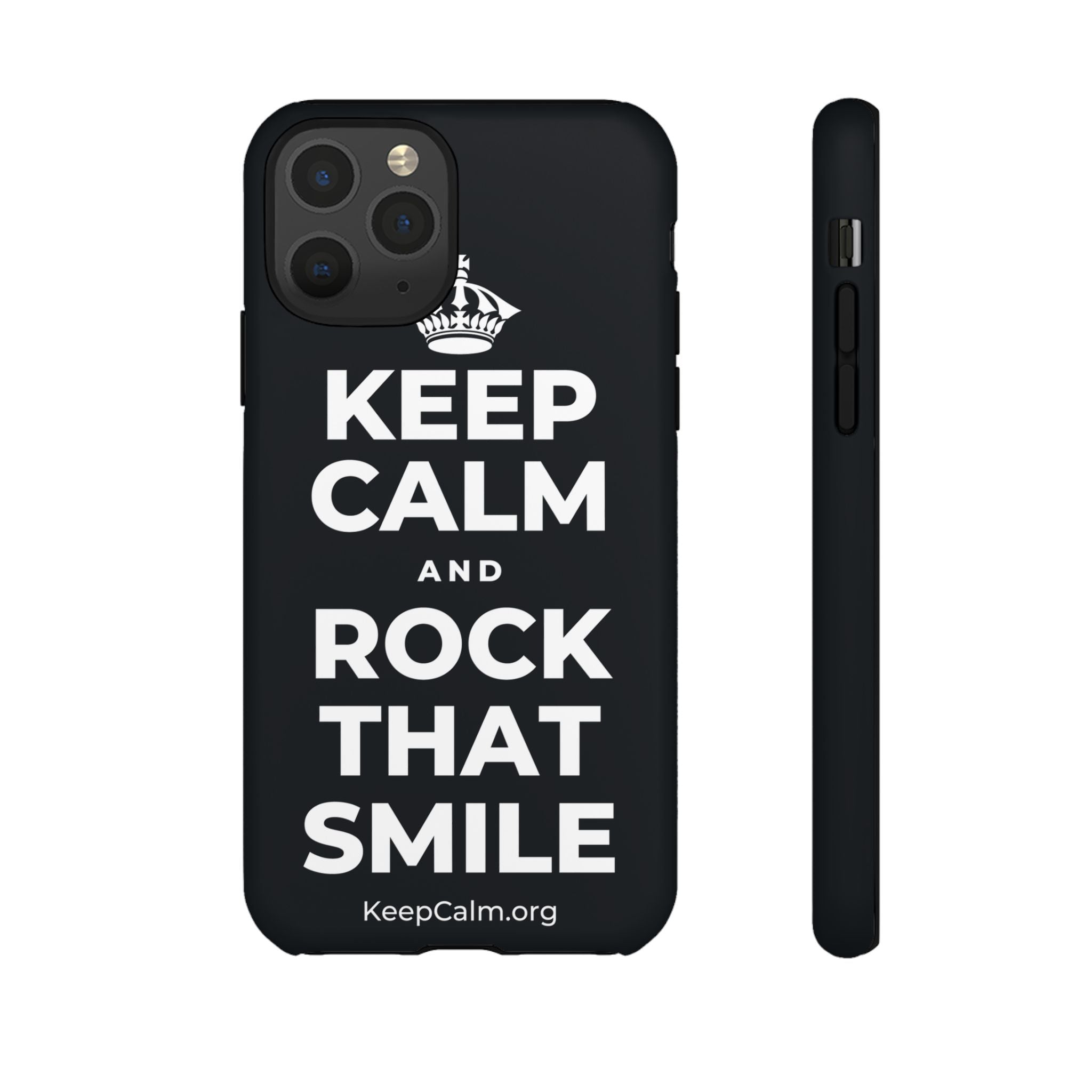 KEEP CALM AND ROCK THAT SMILE Phone Case (Dark)