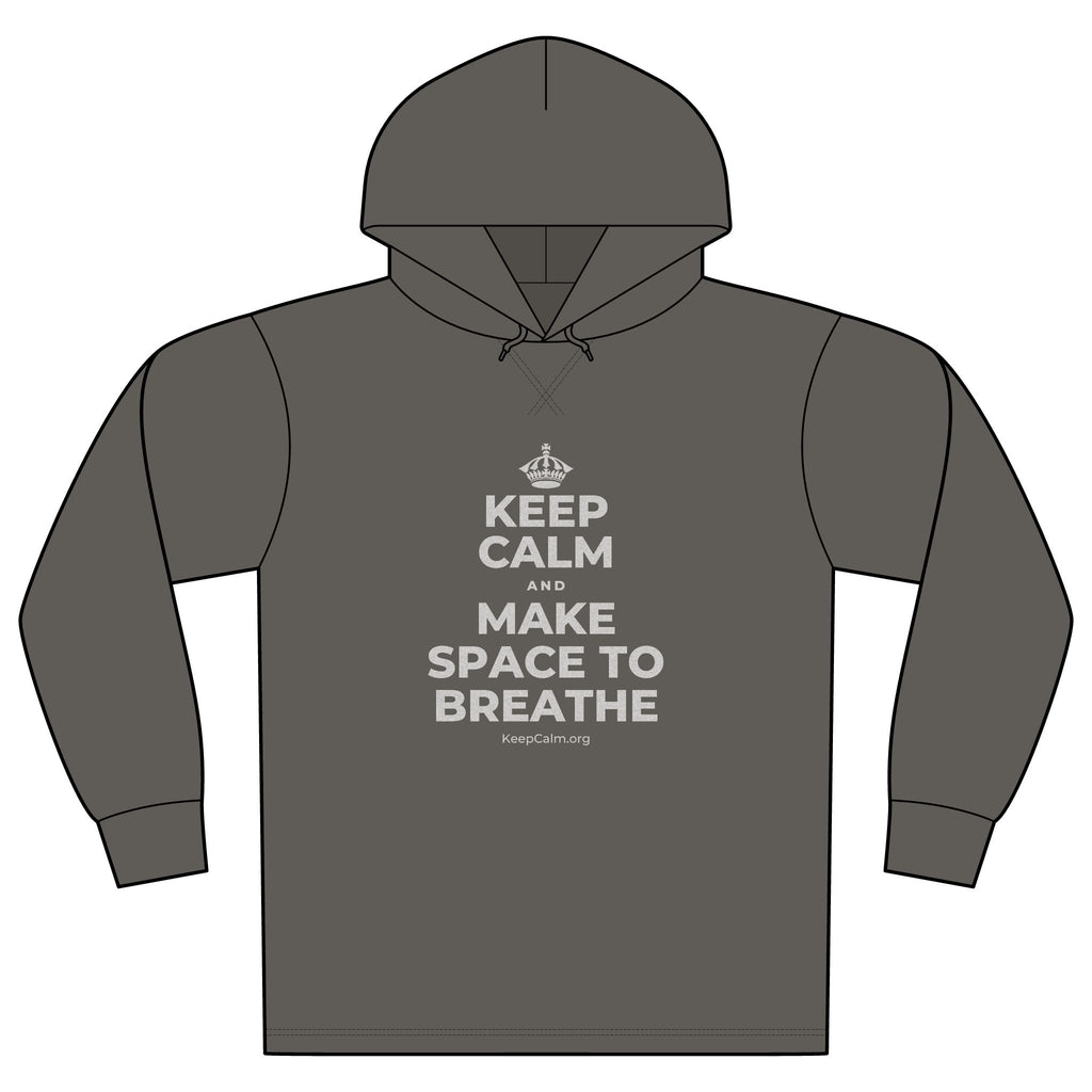 KEEP CALM AND MAKE SPACE TO BREATHE Organic Hoodie Tee